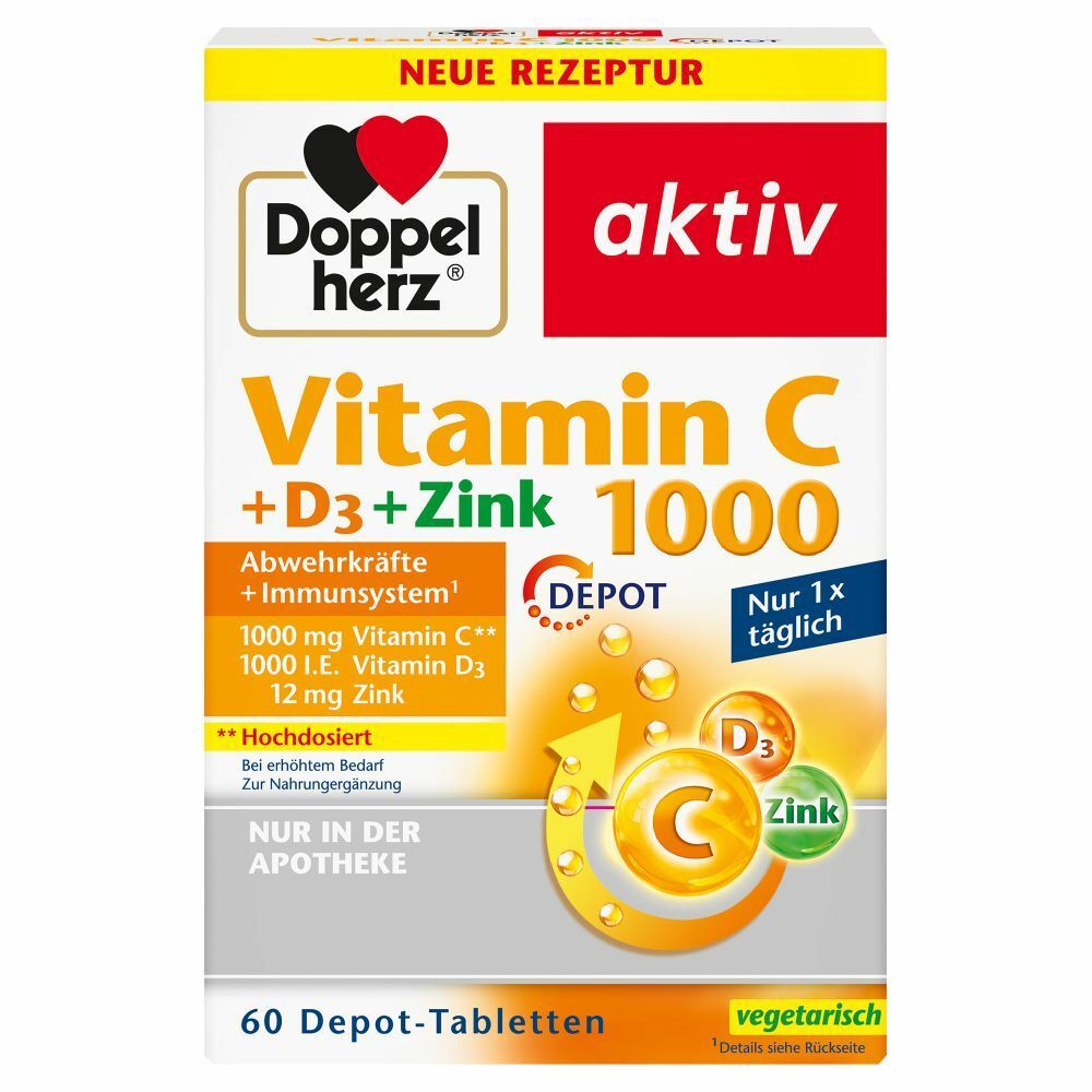 Doppelherz® Vitamin C 1000 + Vitamin D
