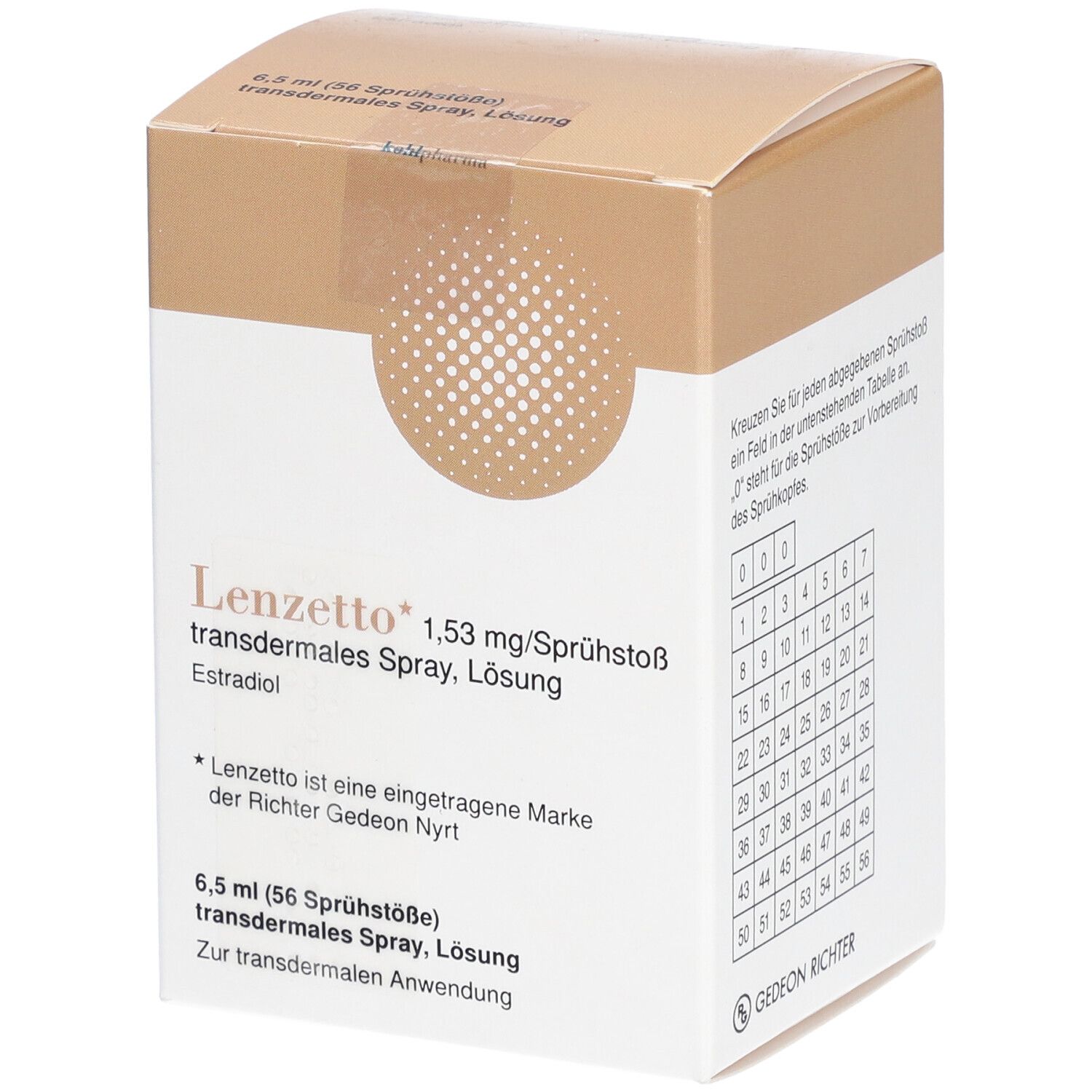 LENZETTO 1,53 mg/Sprühstoß transdermales Spray
