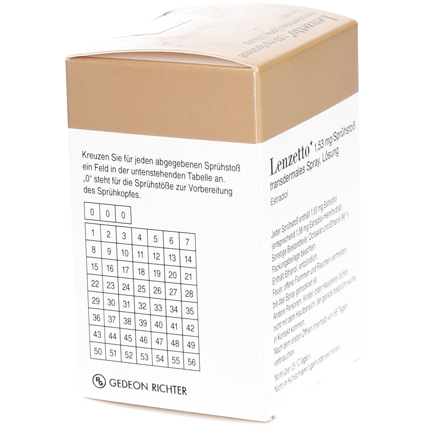 LENZETTO 1,53 mg/Sprühstoß transdermales Spray