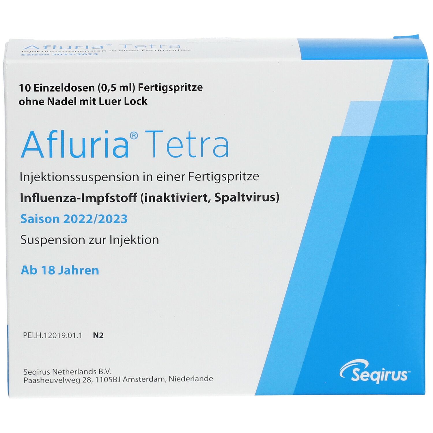 Afluria® Tetra 2022/2023 Inj.Susp.FSpr.o.Kanüle 10x0,5 ml shop