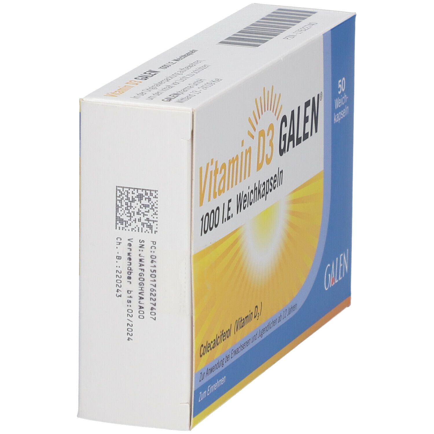 Vitamin D3 Galen 1000 I.e. Weichkapseln 50 St