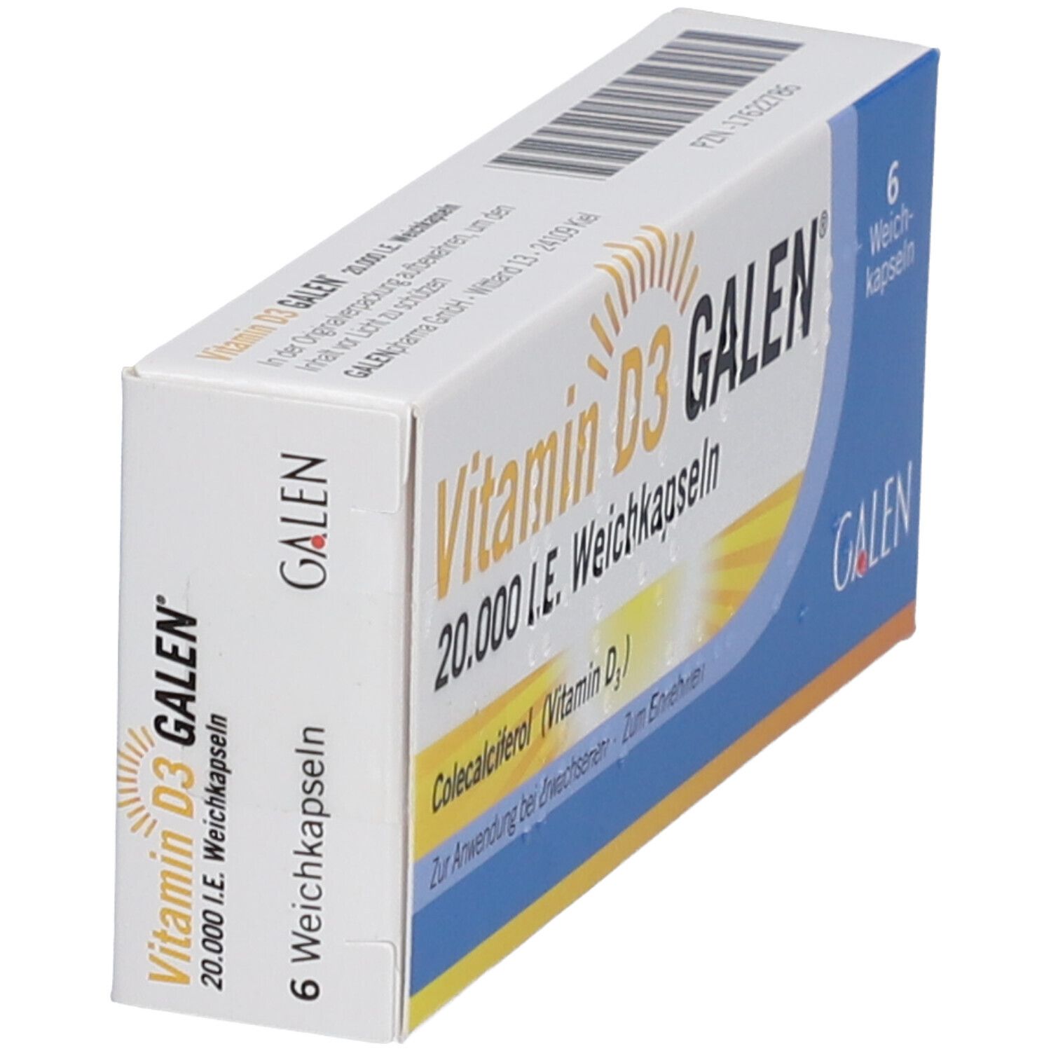 VITAMIN D3 GALEN 20.000 I.E. Weichkapseln