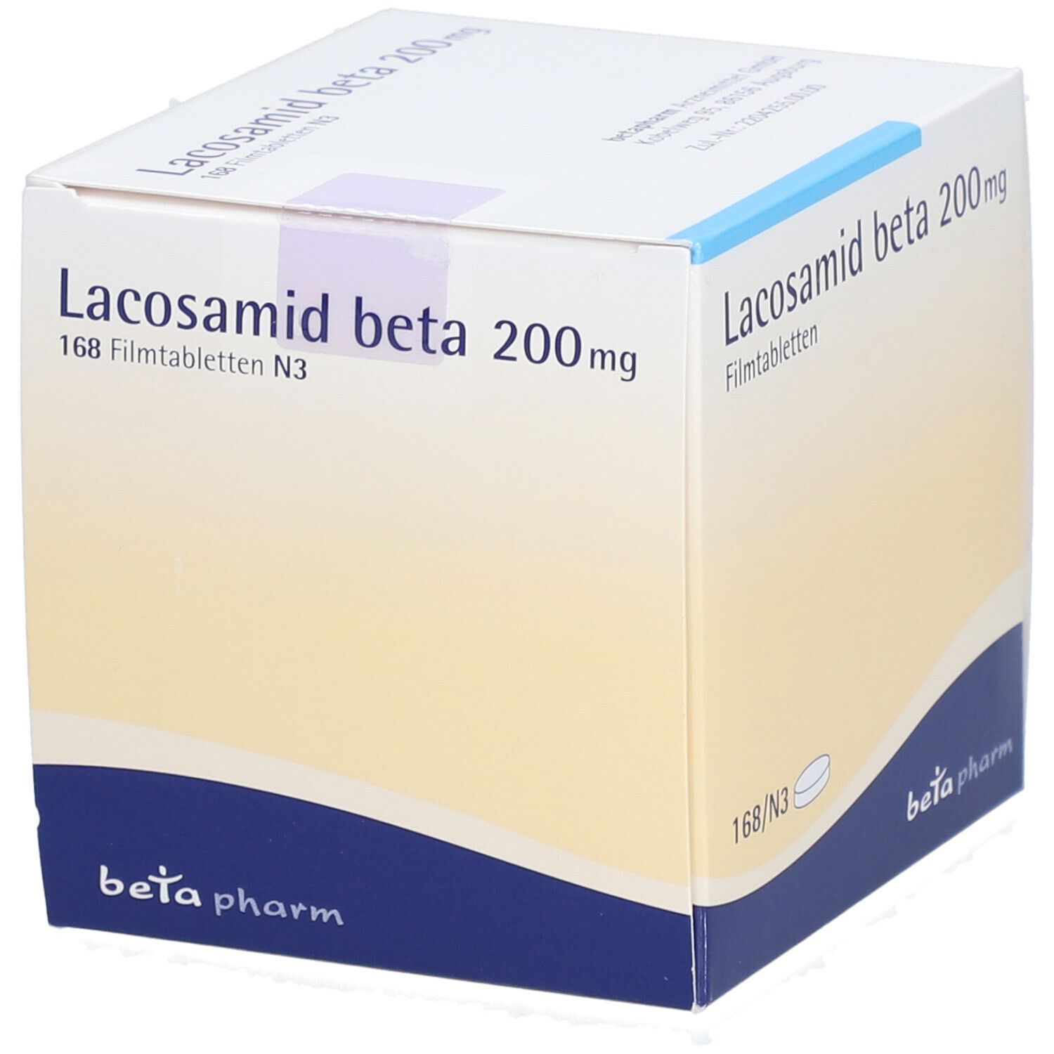 Lacosamid beta 200 mg Filmtabletten 168 St