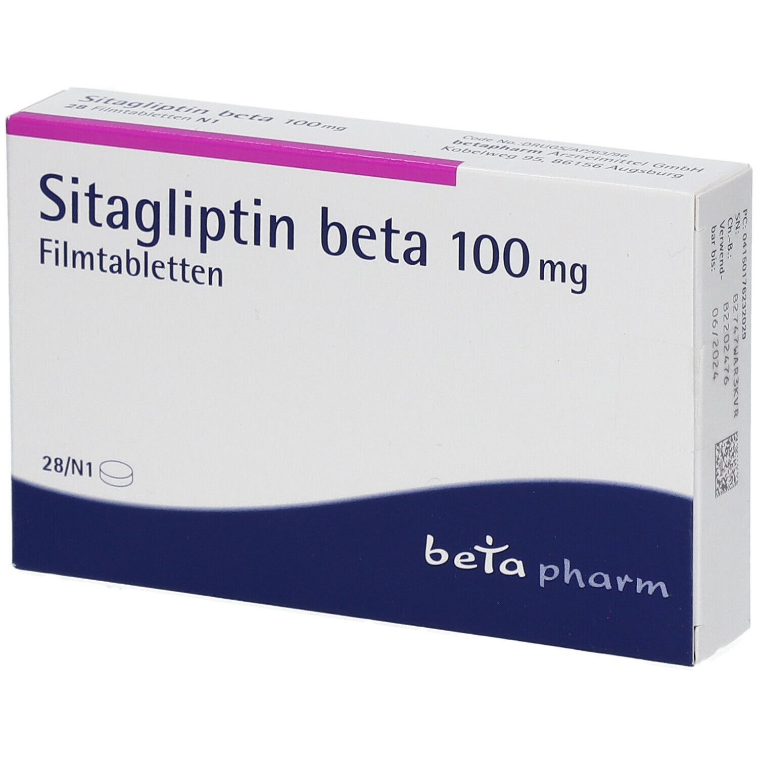 SITAGLIPTIN beta 100 mg Filmtabletten