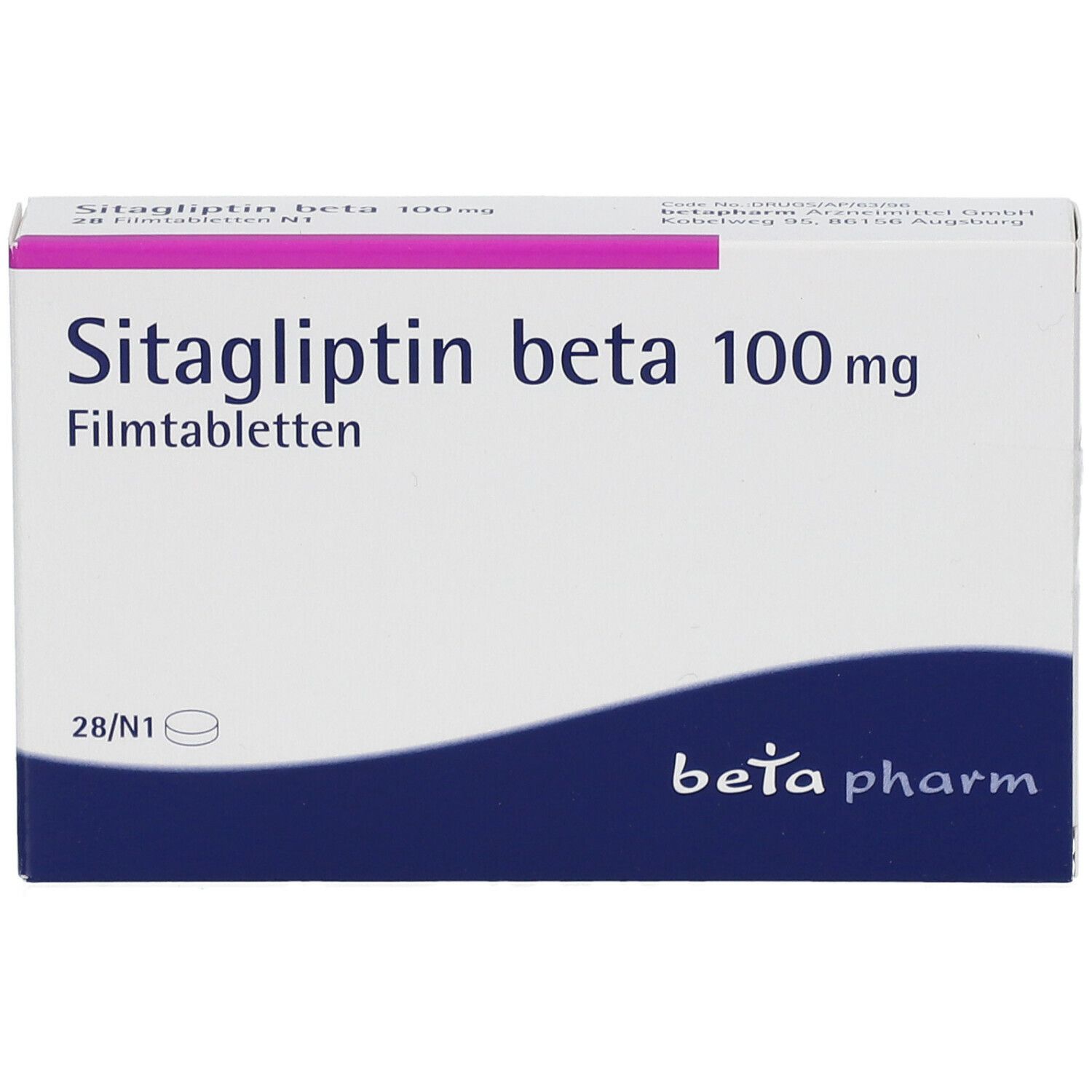 SITAGLIPTIN beta 100 mg Filmtabletten