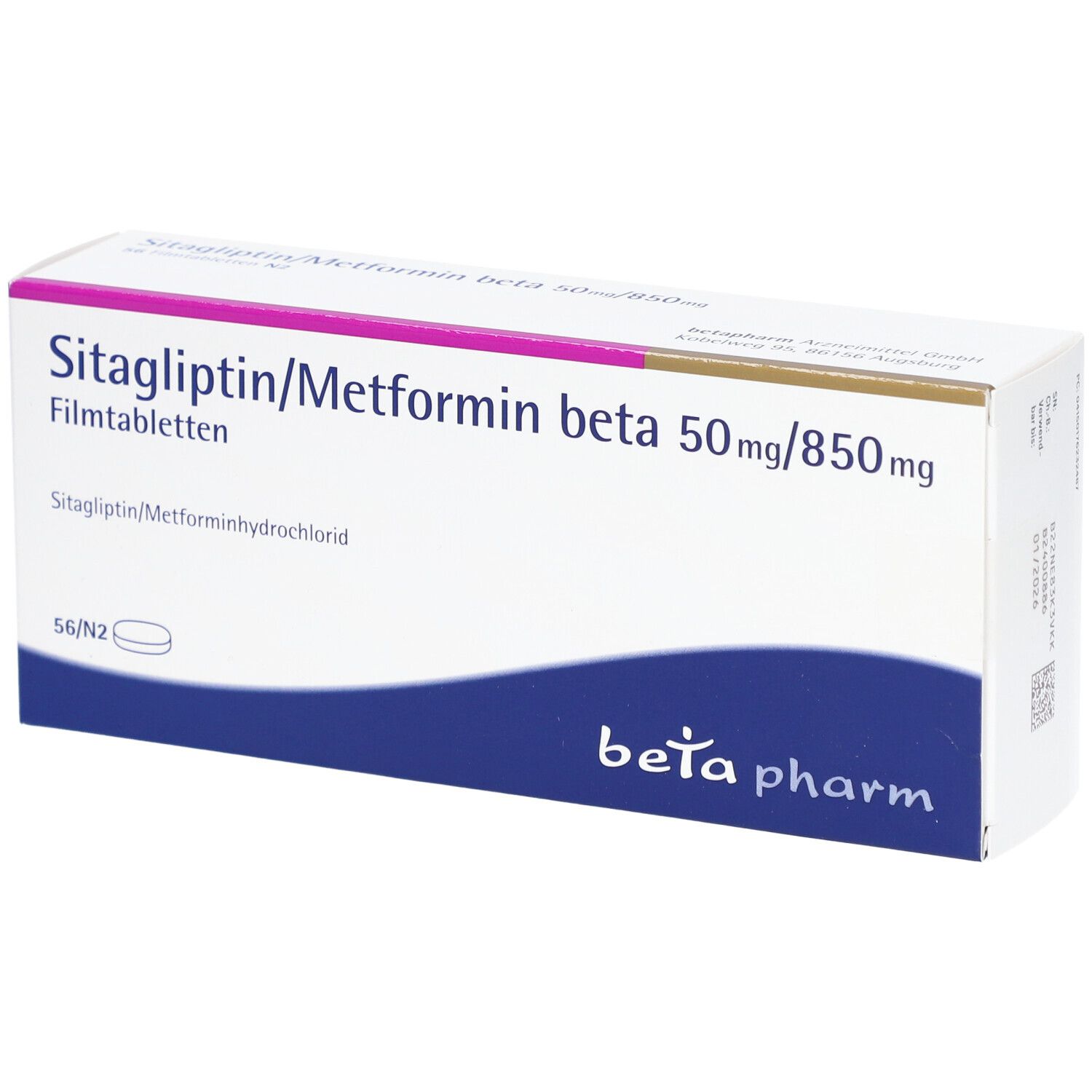 SITAGLIPTIN/Metformin beta 50 mg/850 mg Filmtabl.