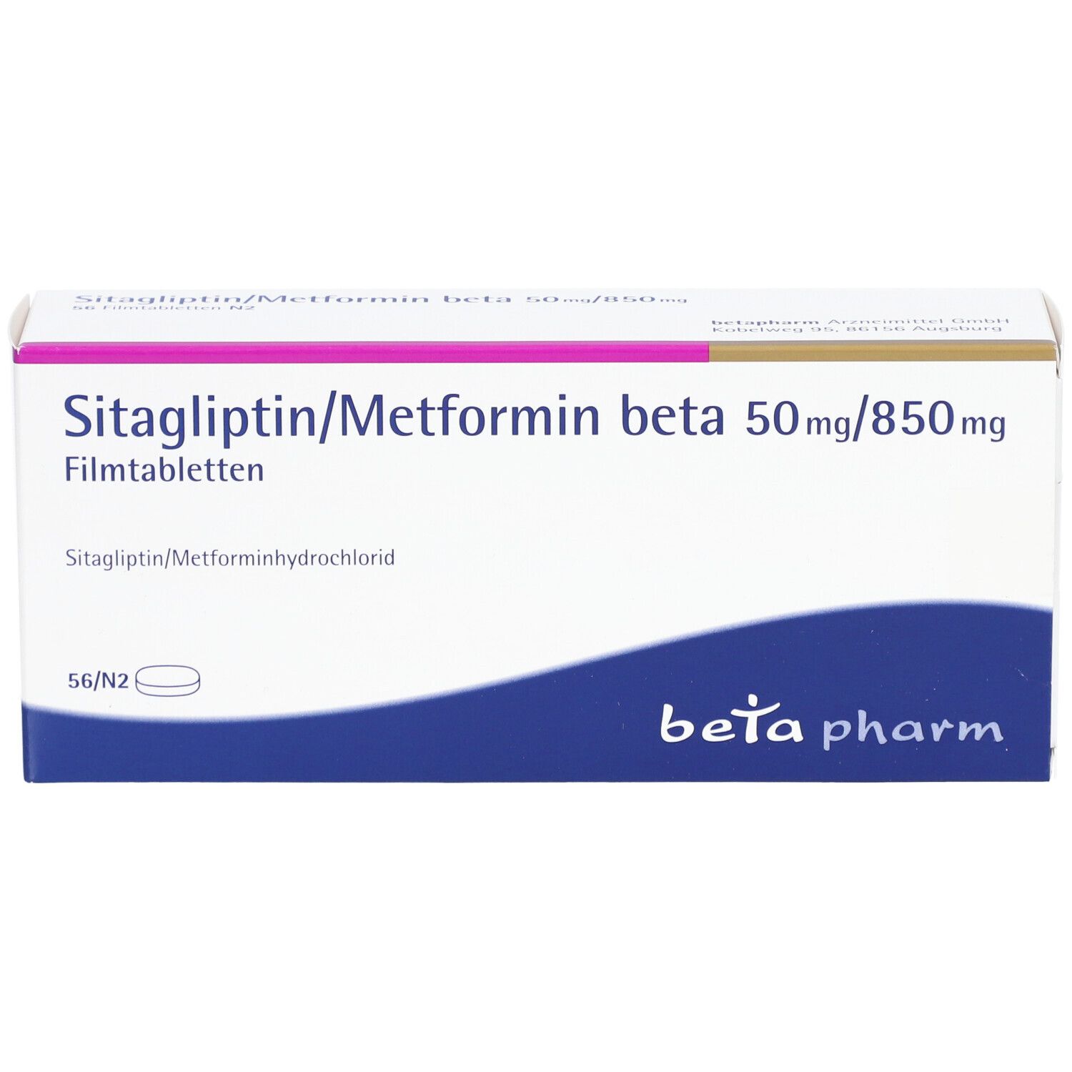 SITAGLIPTIN/Metformin beta 50 mg/850 mg Filmtabl.