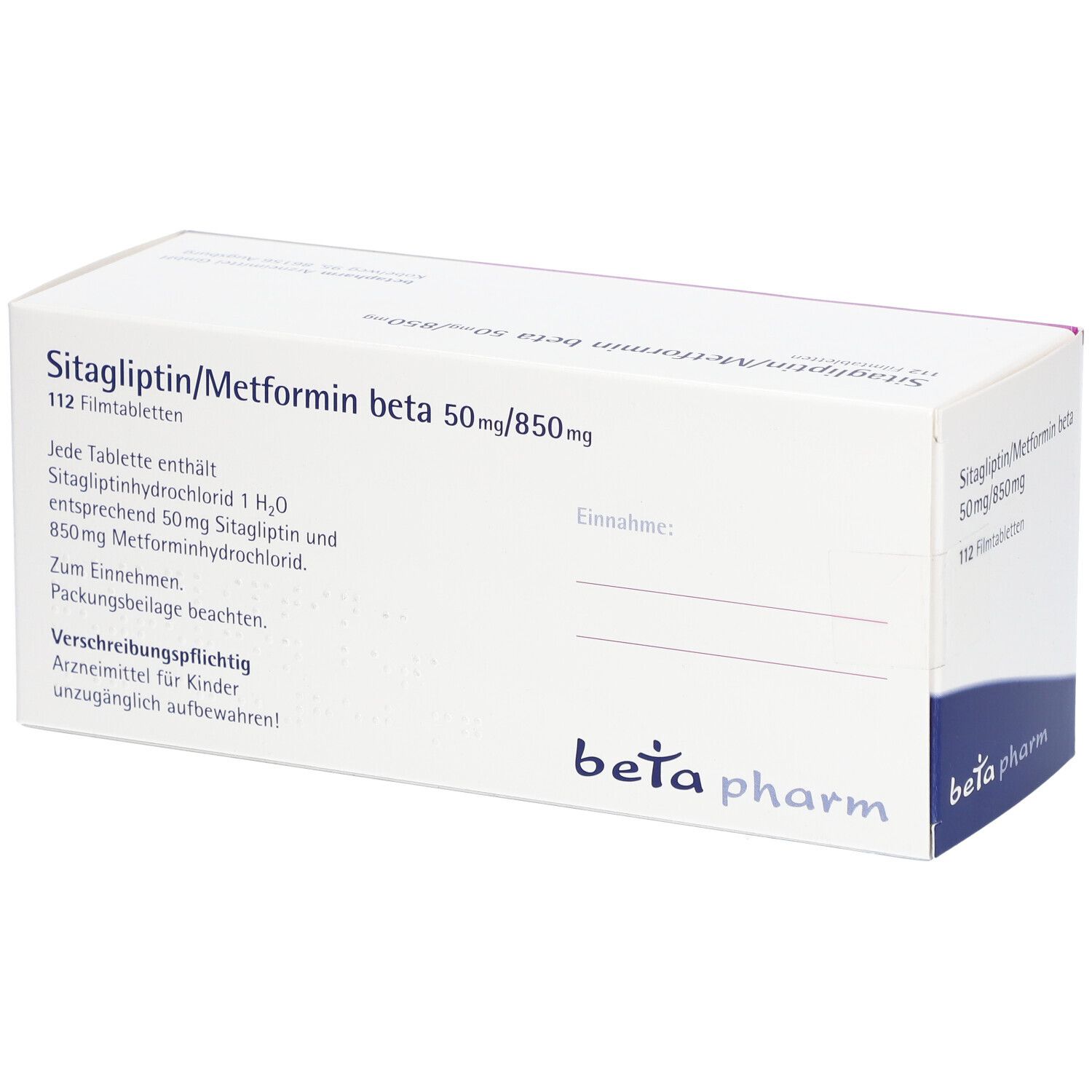 SITAGLIPTIN/Metformin beta 50 mg/850 mg Filmtabl.