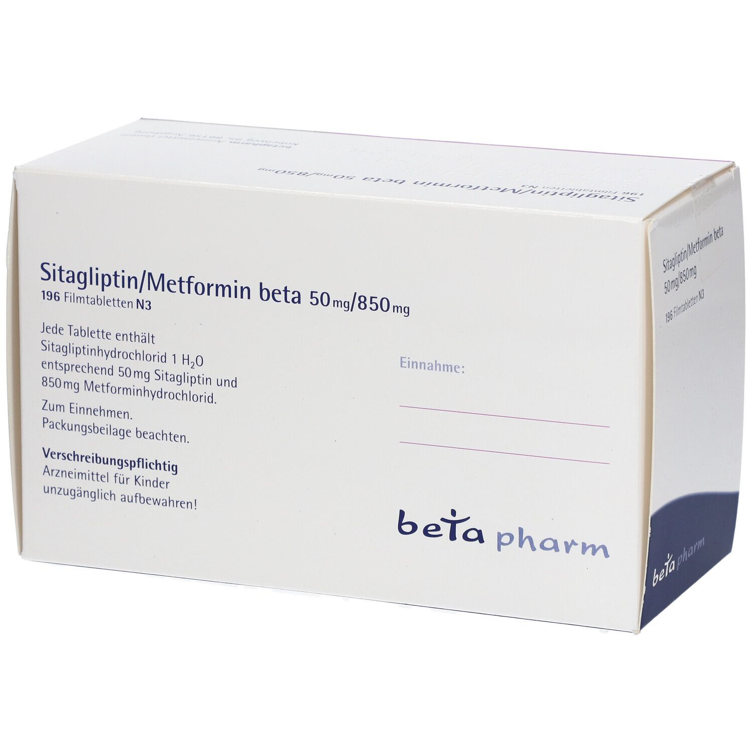 SITAGLIPTIN/Metformin beta 50 mg/850 mg Filmtabl.