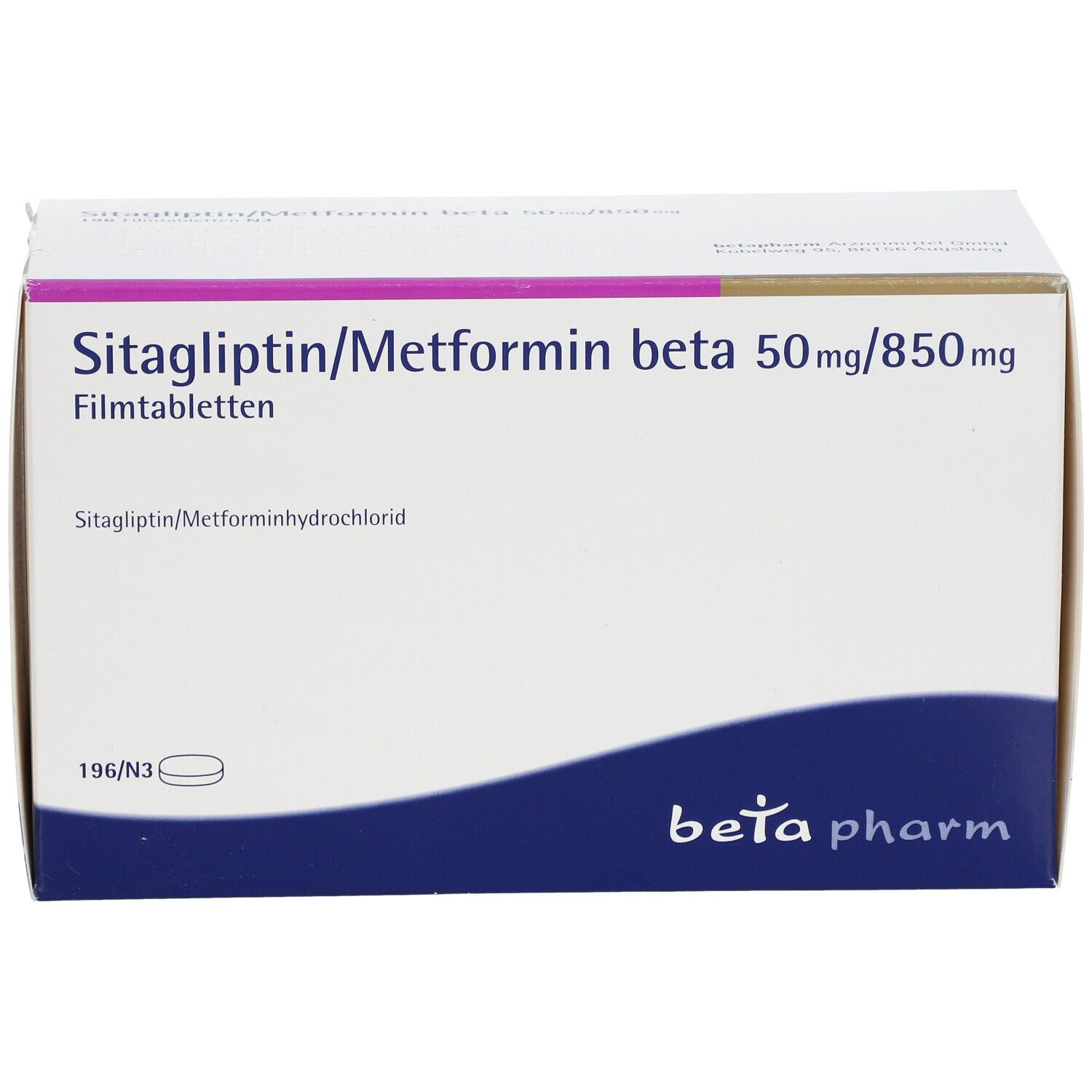 SITAGLIPTIN/Metformin beta 50 mg/850 mg Filmtabl.