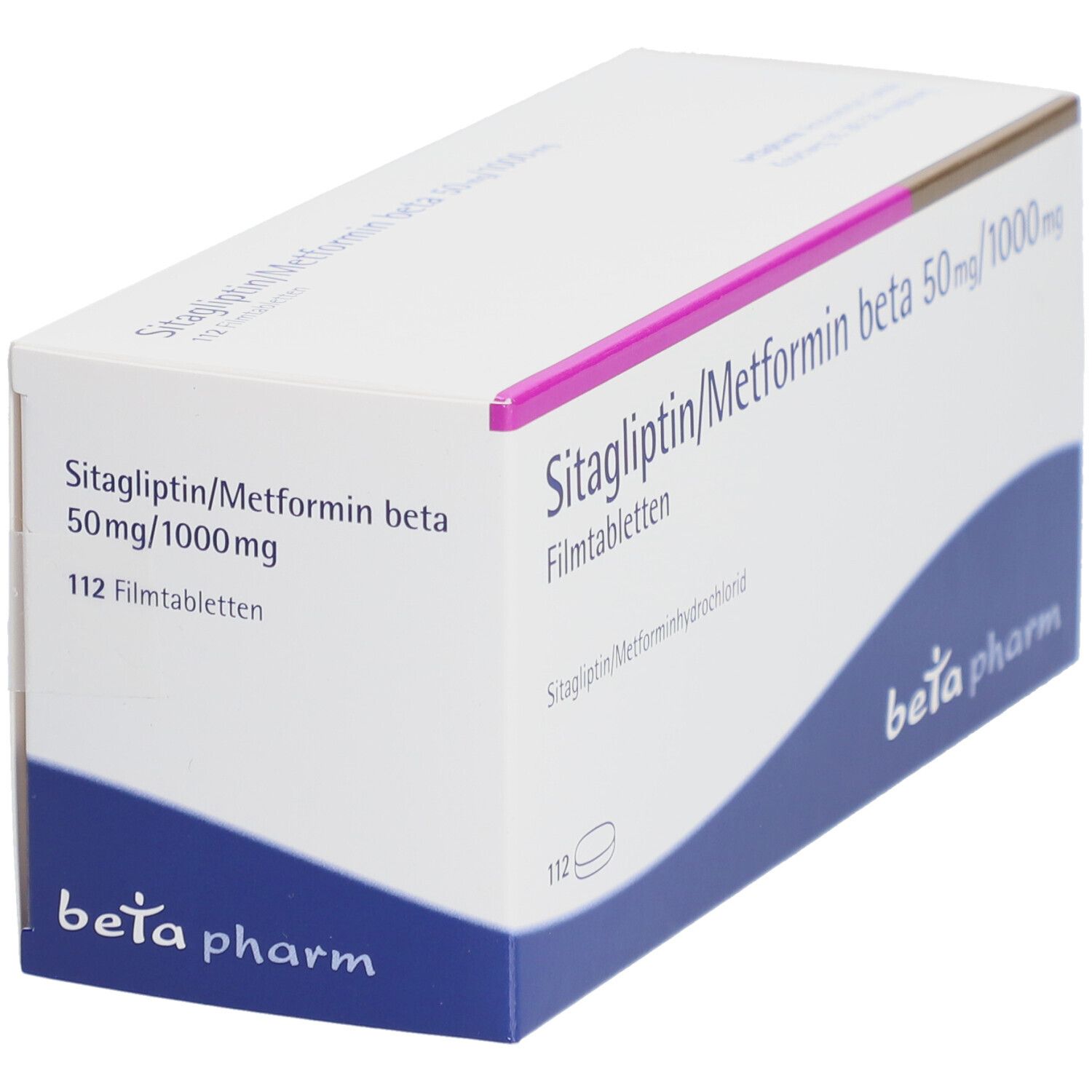 SITAGLIPTIN/Metformin beta 50 mg/1000 mg Filmtabl. 112 St Filmtabletten