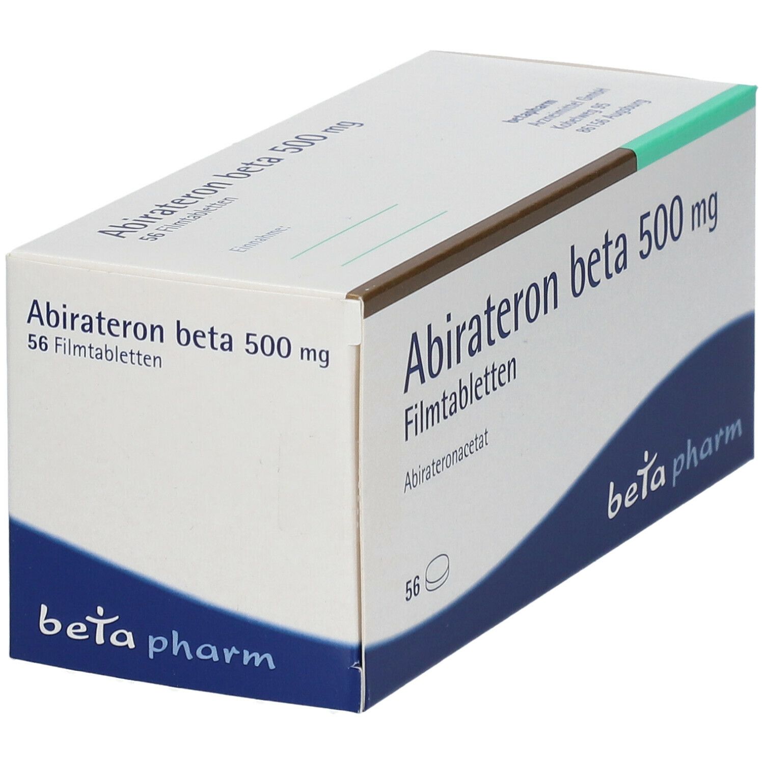 Abirateron Mylan 500 mg Filmtabletten 56 St