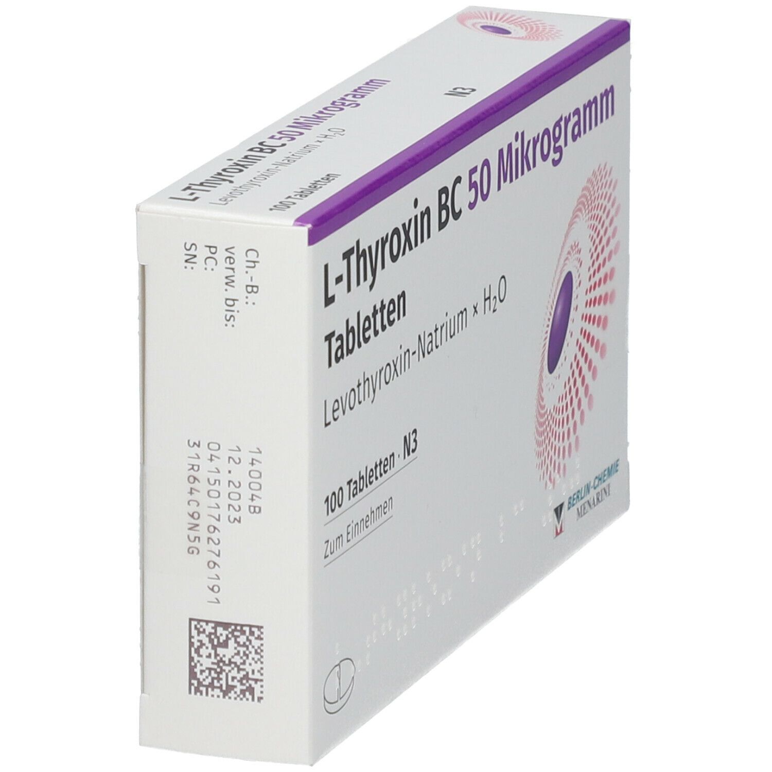 L-Thyroxin BC 100 Mikrogramm Tabletten 50 St