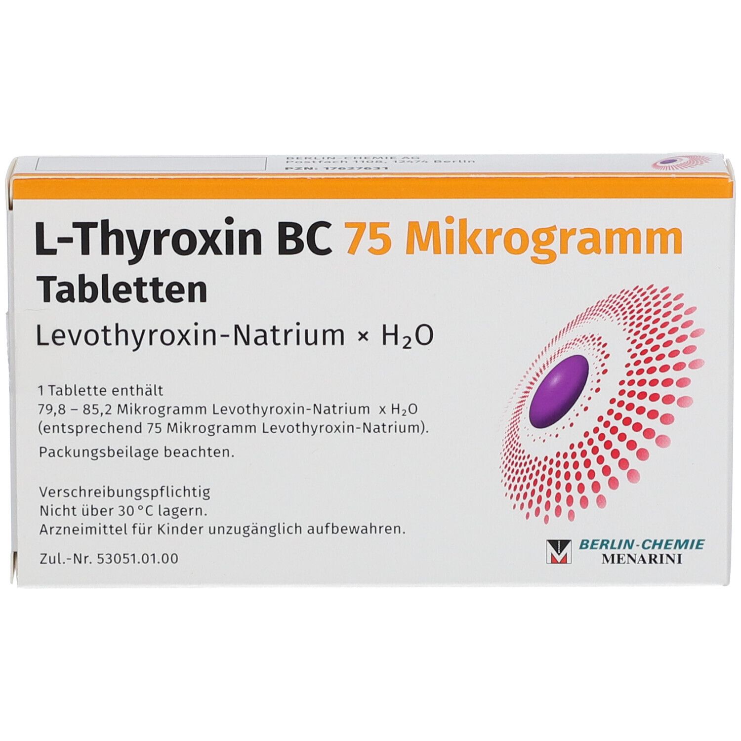 L-THYROXIN BC 75 Mikrogramm Tabletten
