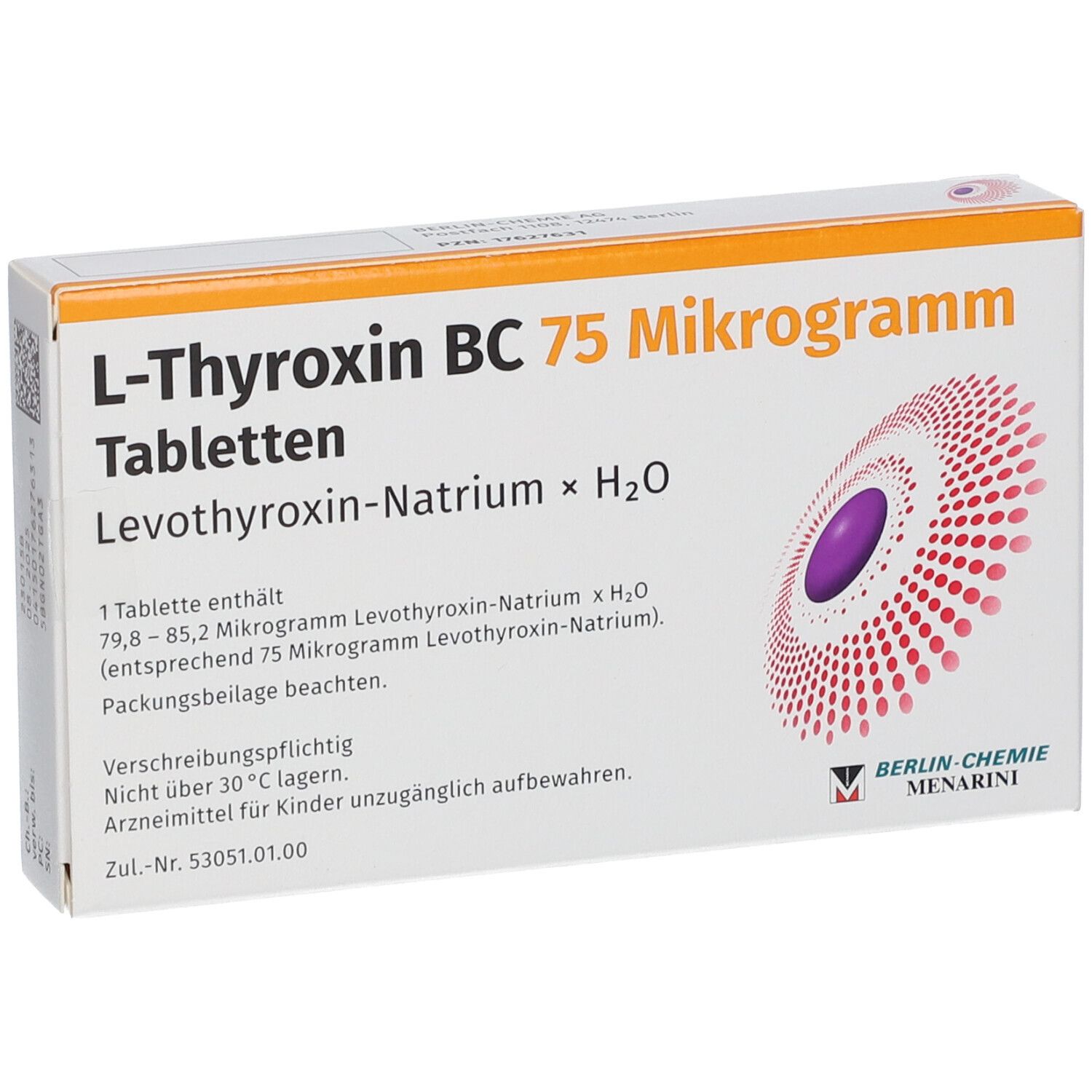 L-THYROXIN BC 75 Mikrogramm Tabletten
