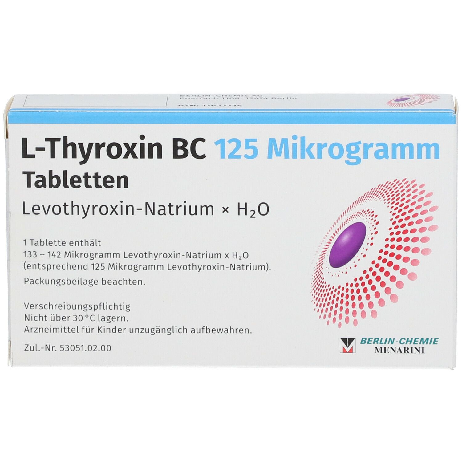 L-THYROXIN BC 125 Mikrogramm Tabletten