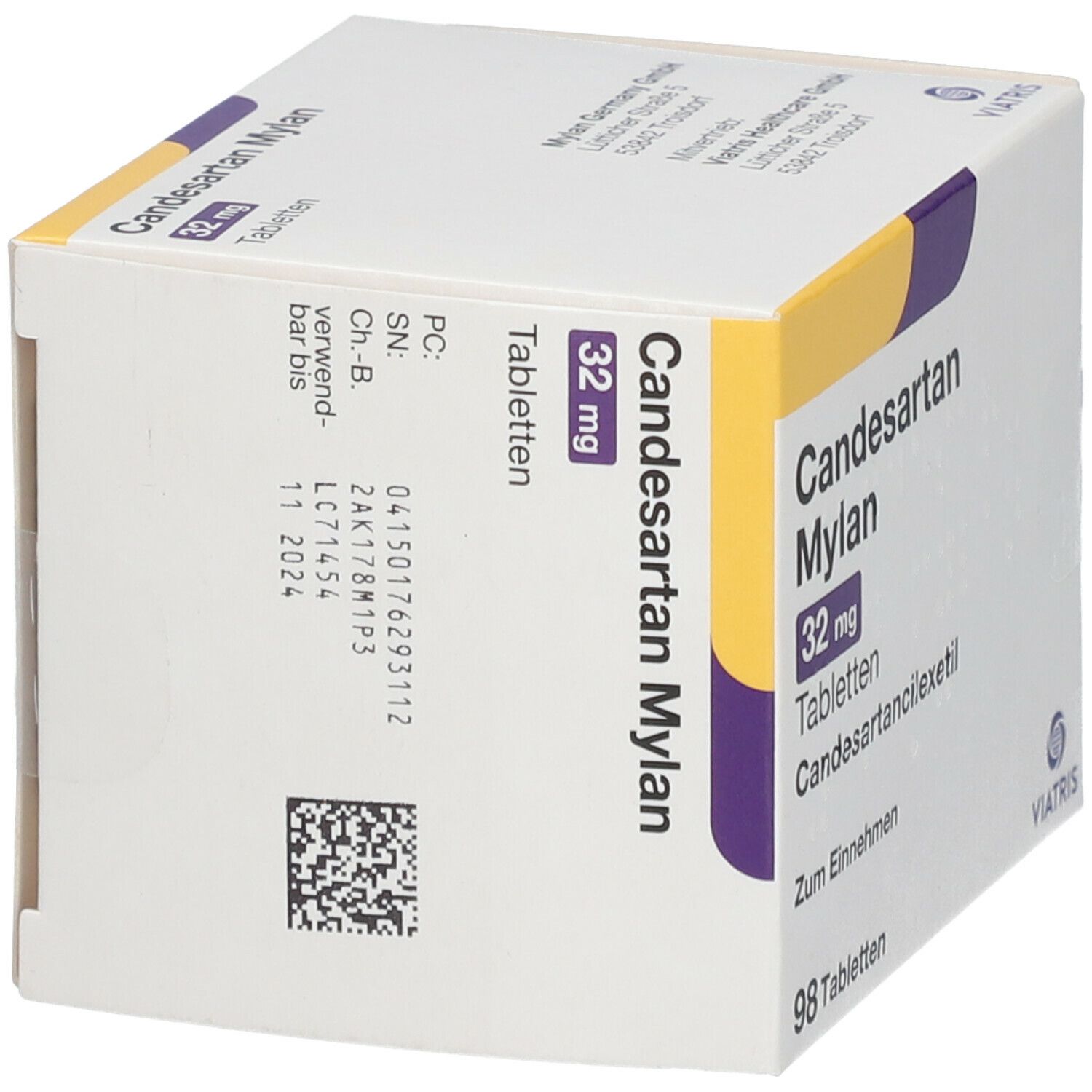 Candesartan Mylan 32 mg Tabletten 98 St