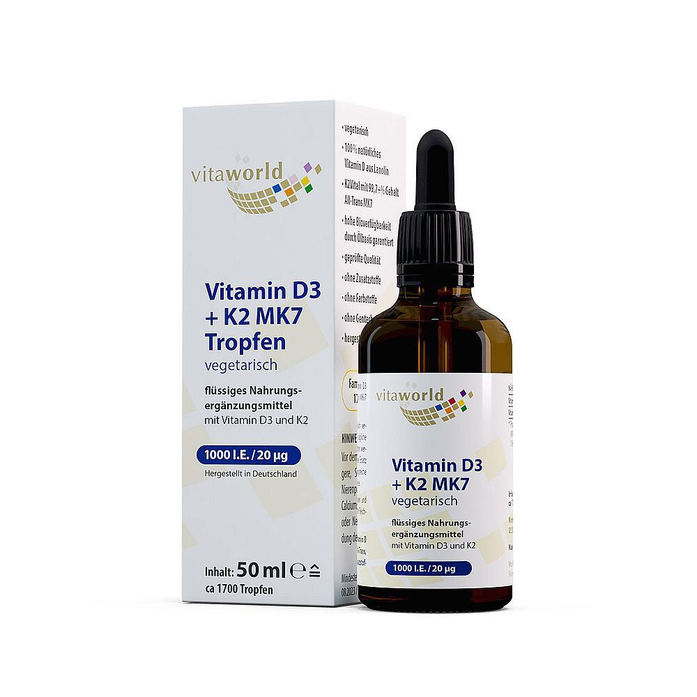 Vitamin D3 1000 I.E. + K2 MK7