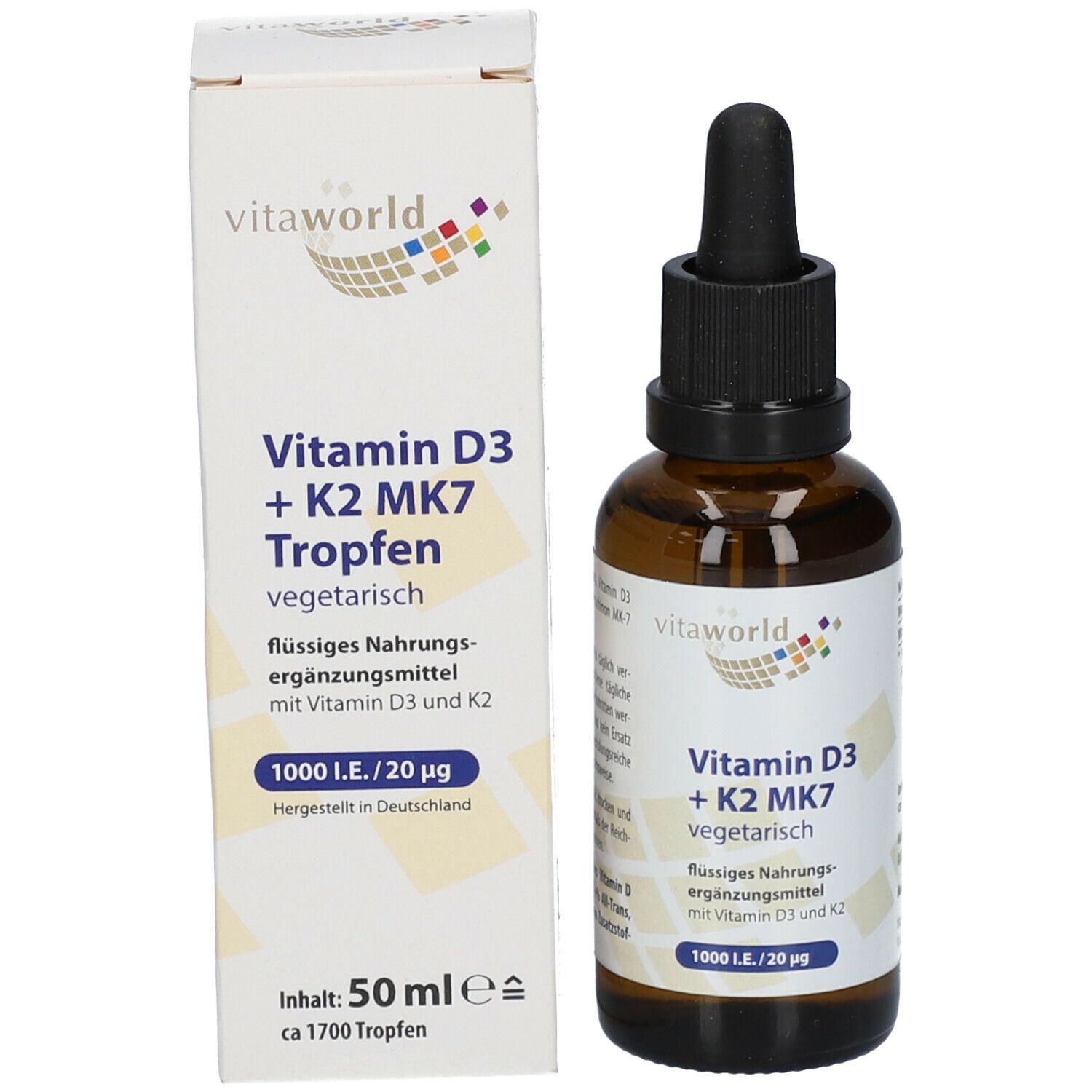 Vitamin D3 1000 I.E. + K2 MK7 50 ml Shop Apotheke