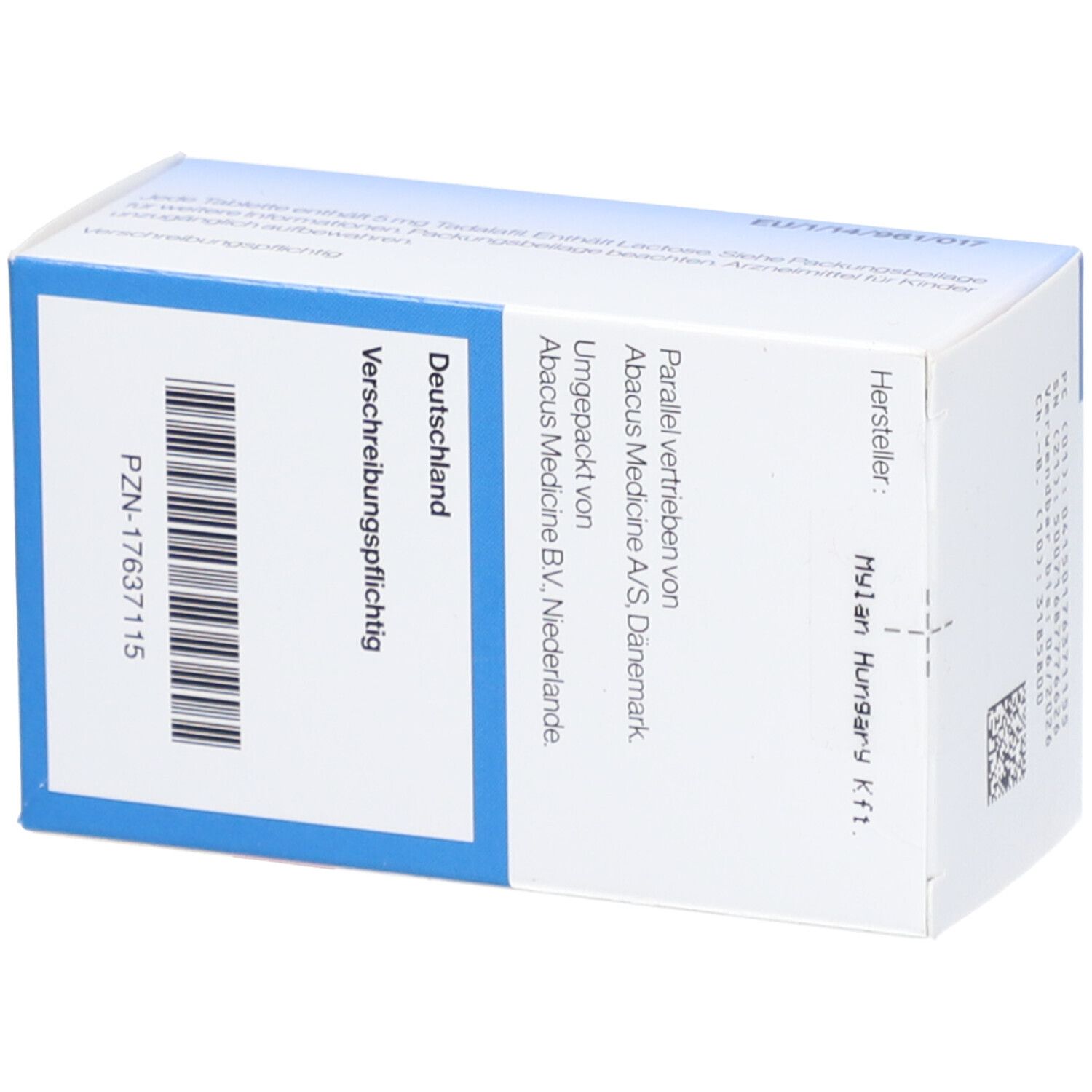 Tadalafil Mylan 5 mg Filmtabletten 84 St