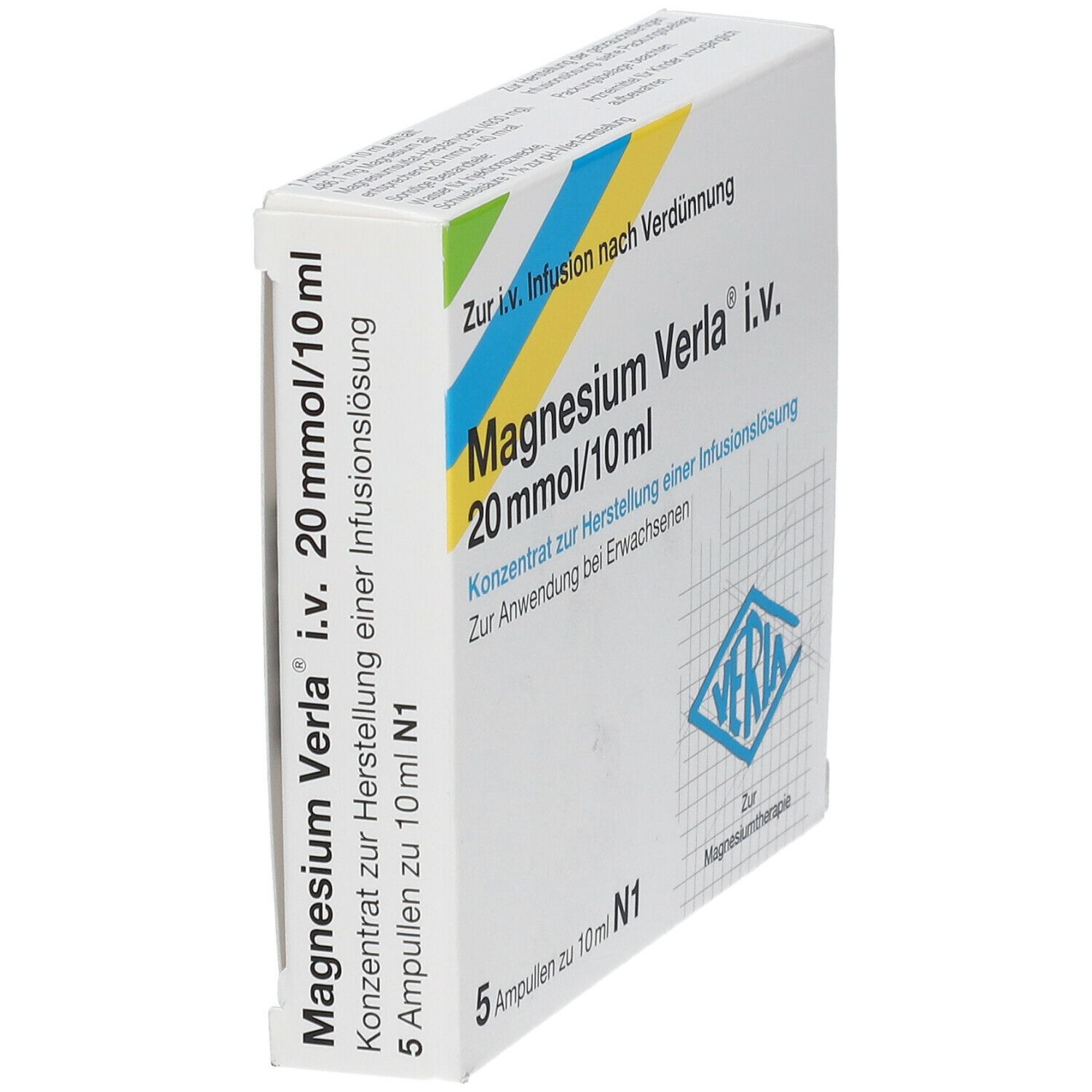 Magnesium Verla i.v. 20 mmol/10 ml K.z.H.e.Inf.Lsg 5 St Infusionslösungskonzentrat