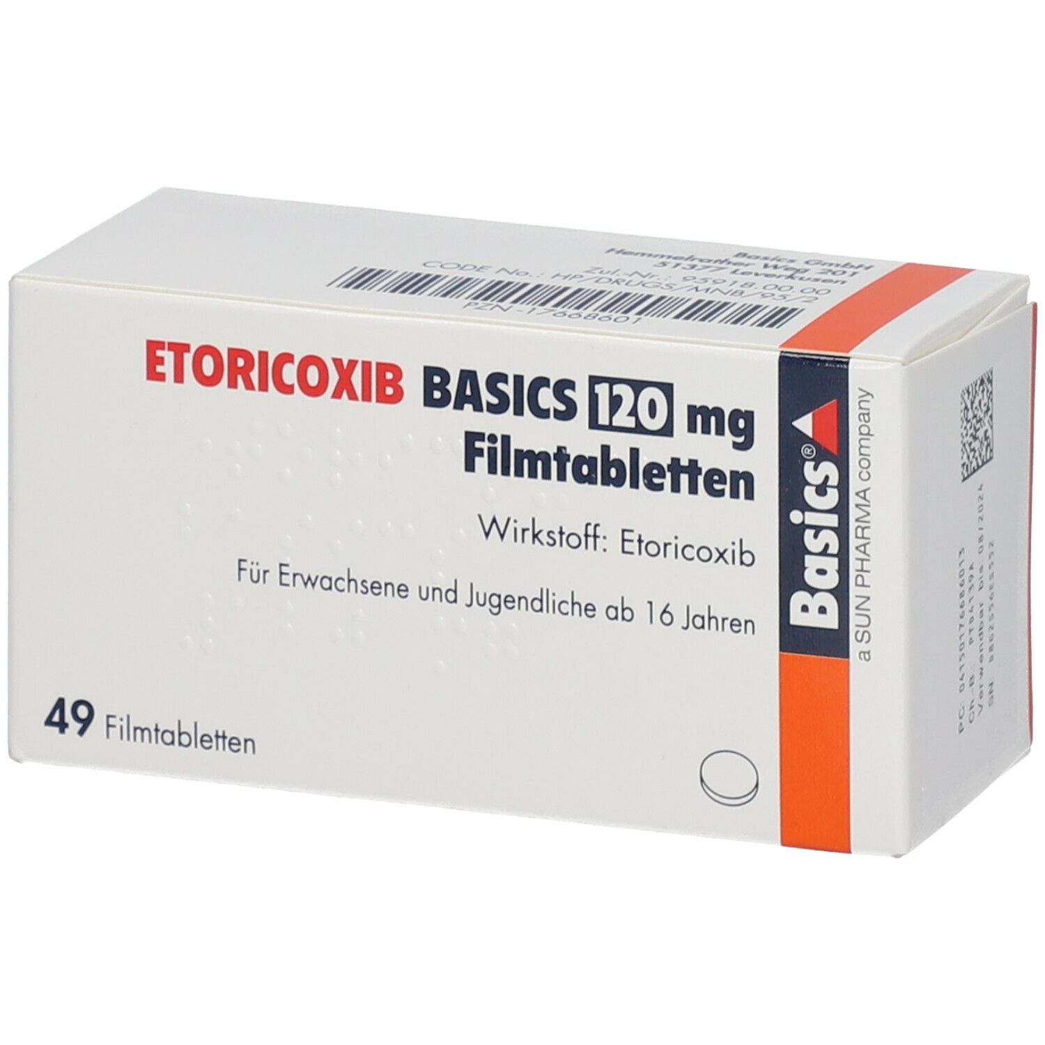 ETORICOXIB BASICS 120 mg Filmtabletten
