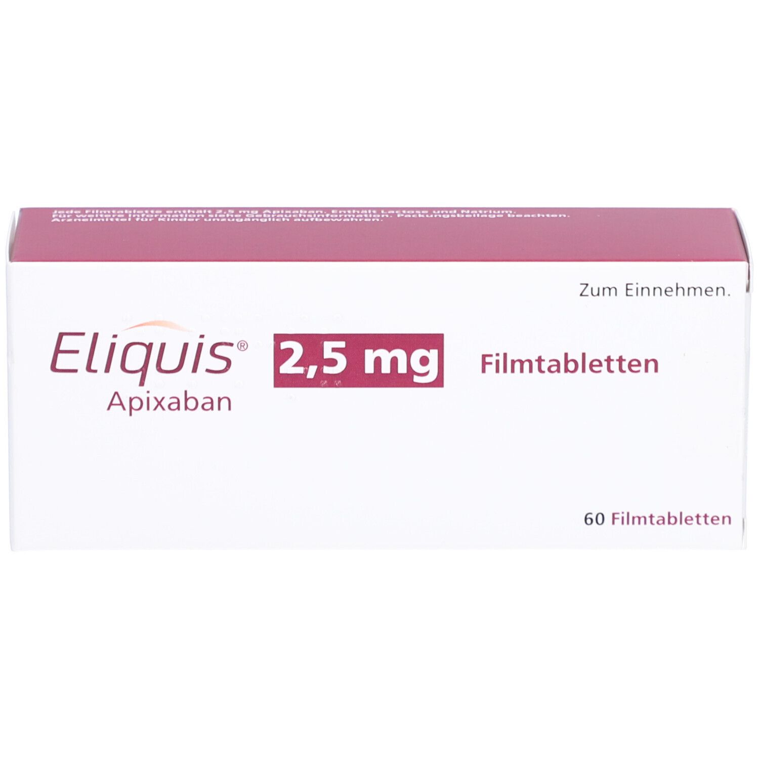 ELIQUIS 2,5 mg Filmtabletten
