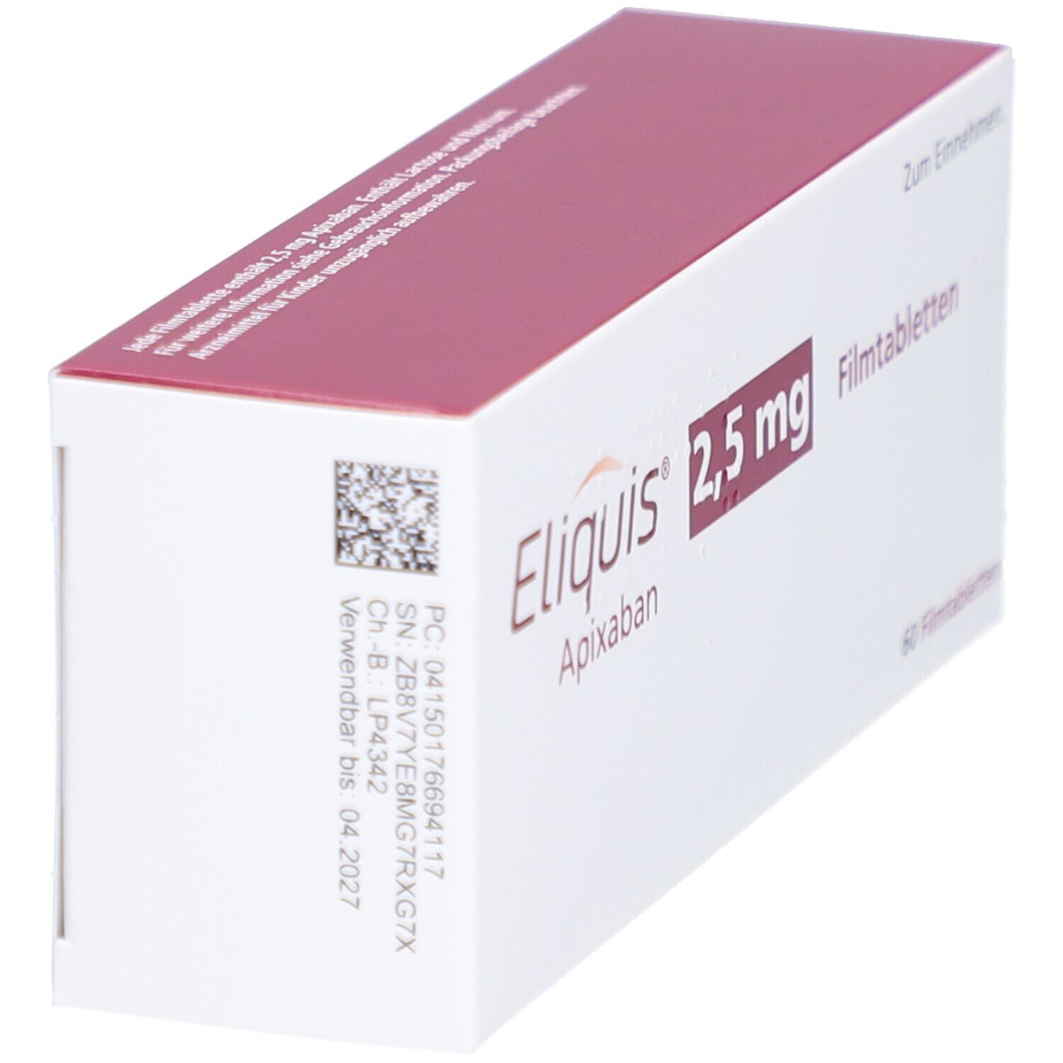ELIQUIS 2,5 mg Filmtabletten