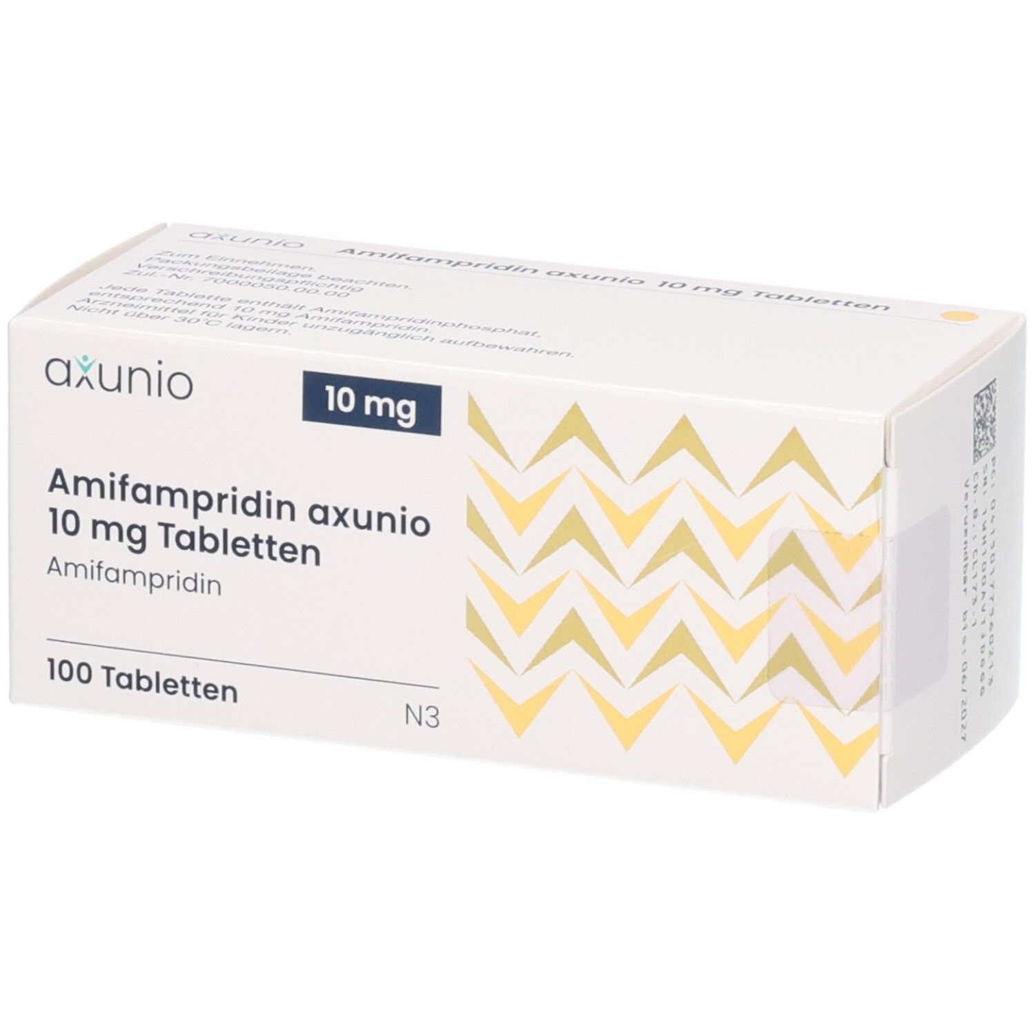 AMIFAMPRIDIN axunio 10 mg Tabletten, 100 Tabletten.