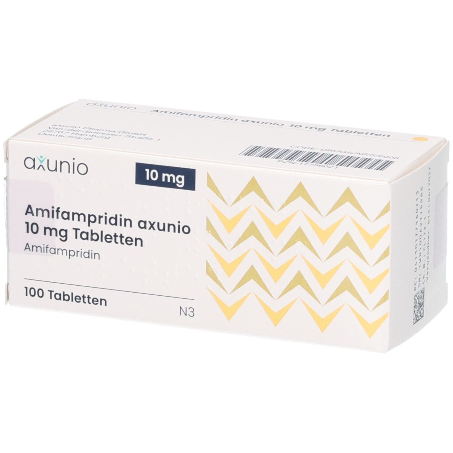 AMIFAMPRIDIN axunio 10 mg Tabletten, 100 Tabletten.