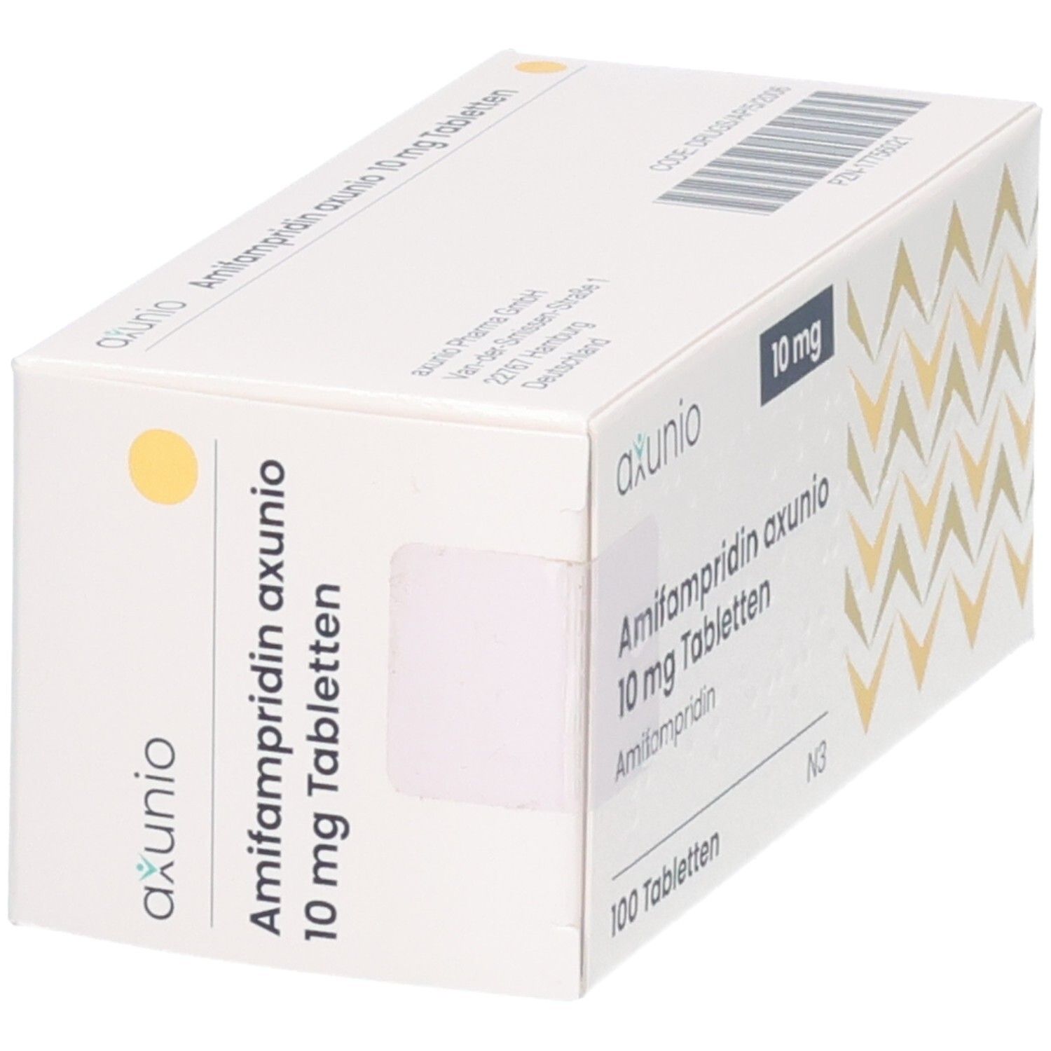 AMIFAMPRIDIN axunio 10 mg Tabletten, 100 Tabletten.