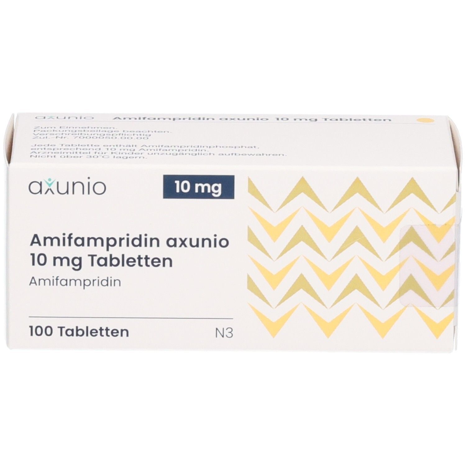 AMIFAMPRIDIN axunio 10 mg Tabletten, 100 Tabletten.