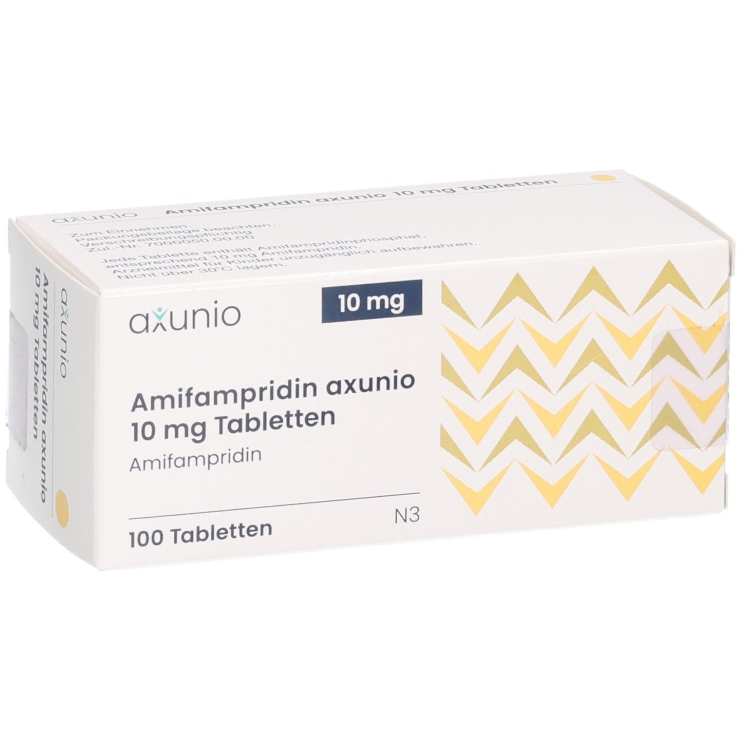 AMIFAMPRIDIN axunio 10 mg Tabletten, 100 Tabletten.