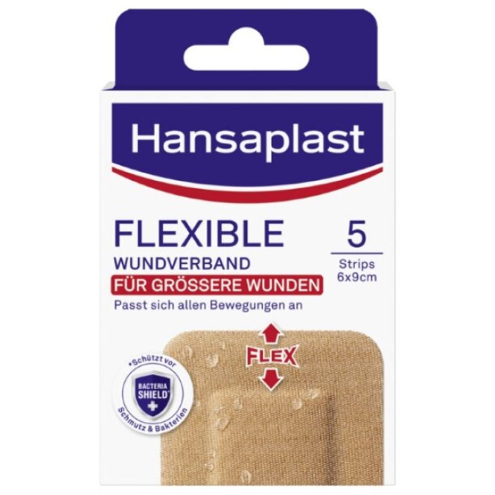 Hansaplast Flexible Wundverband für größere Wunden 6 x 9,5 cm