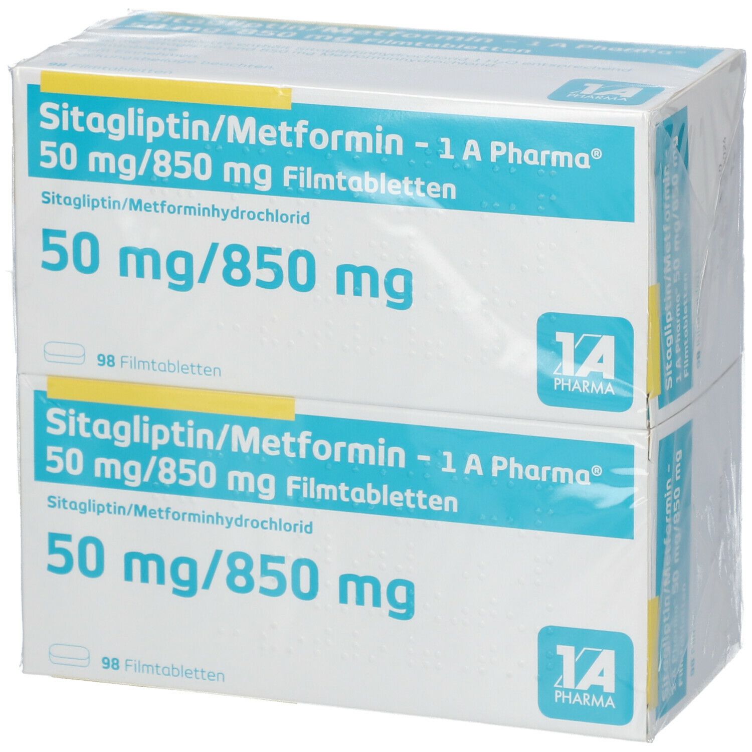 SITAGLIPTIN/Metformin-1A Pharma 50 mg/850 mg FTA 196 St Filmtabletten