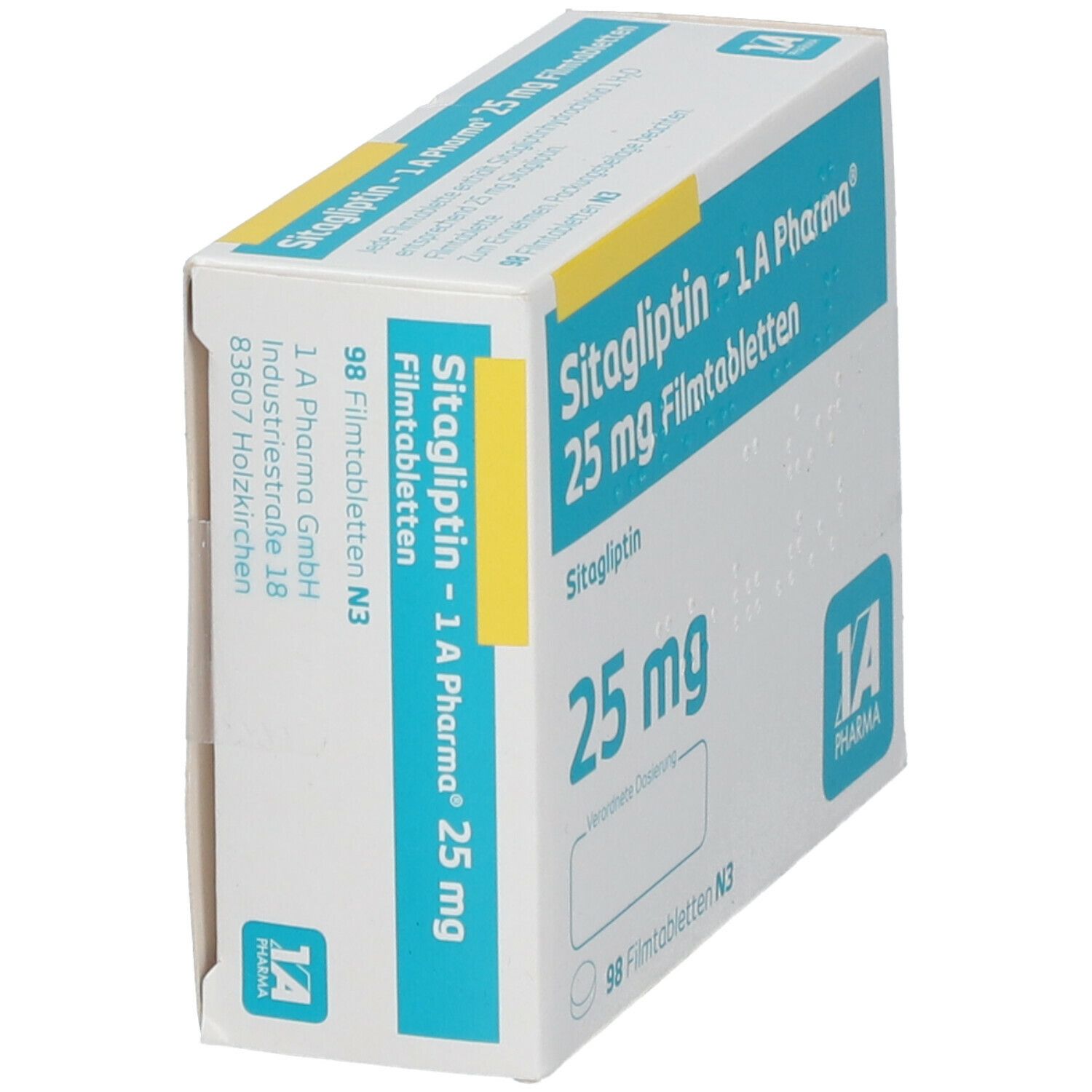 Sitagliptin-1A Pharma 25 mg Filmtabletten 98 St