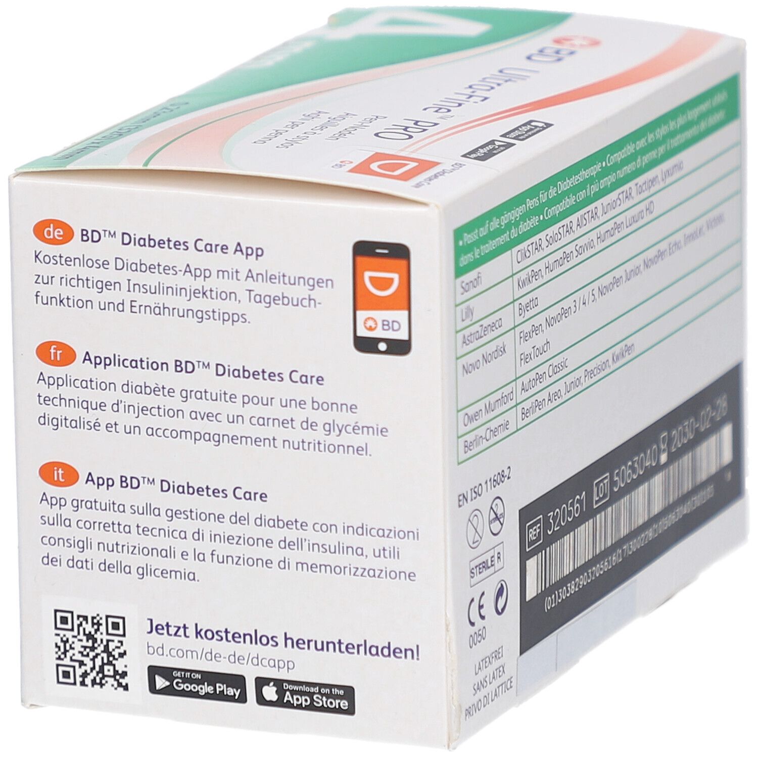 BD® Ultra-Fine PRO Pen-Nadeln 0,23 mm (32G) x 4 mm