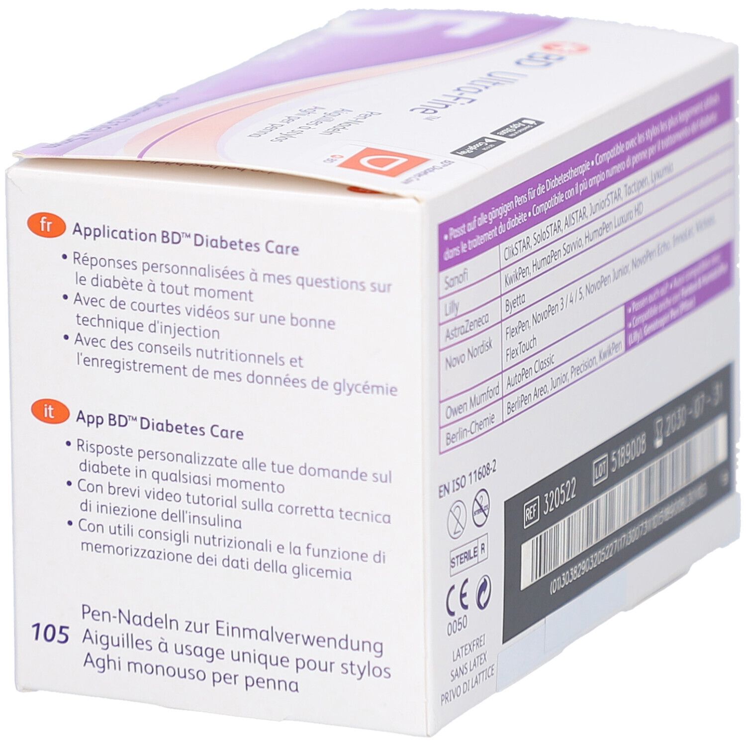 BD Ultra-Fine™ Pen-Nadeln 5 mm (0,25 mm / 31G)