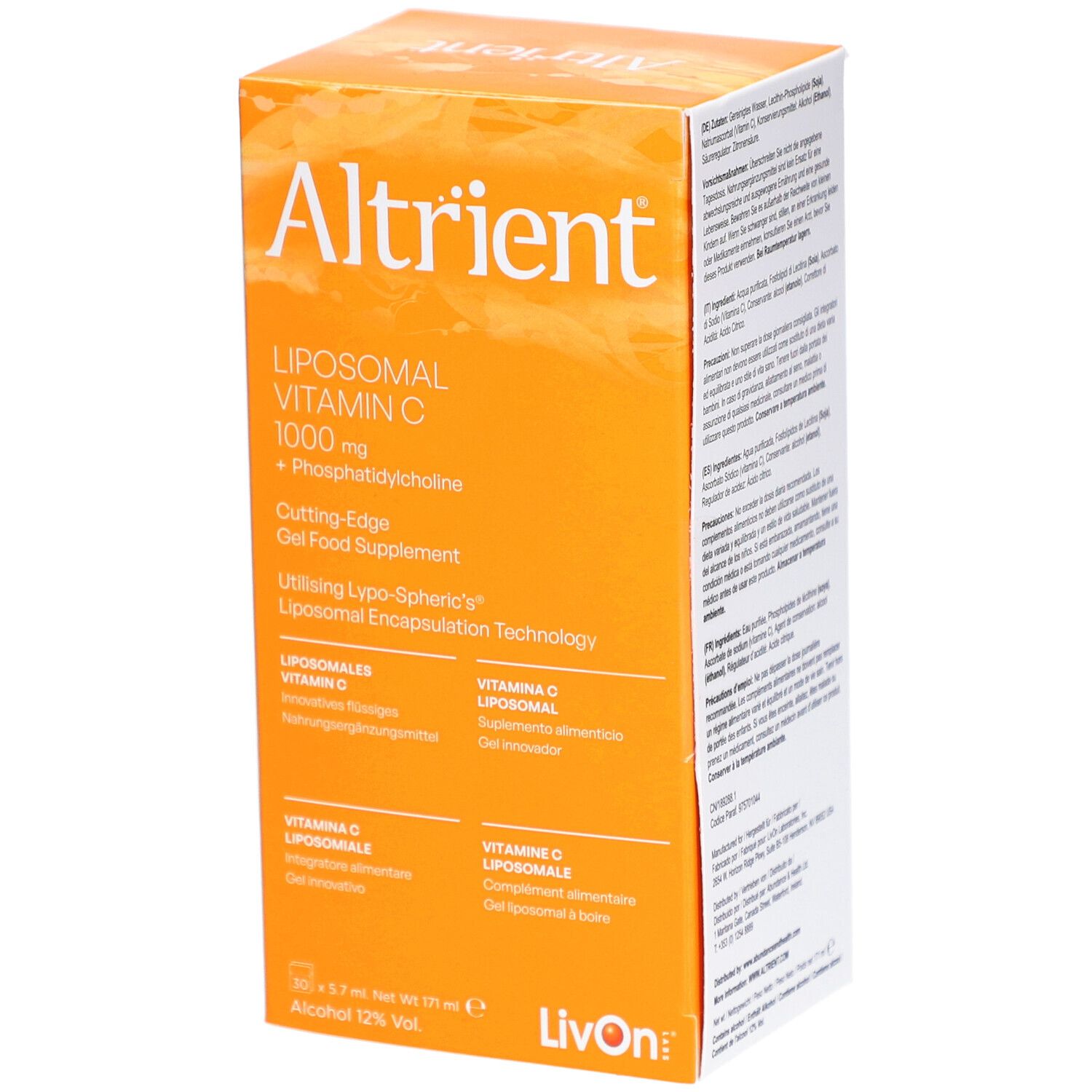 Altrient LIPOSOMAL VITAMIN C 30x5,7 ml shopapotheke.at