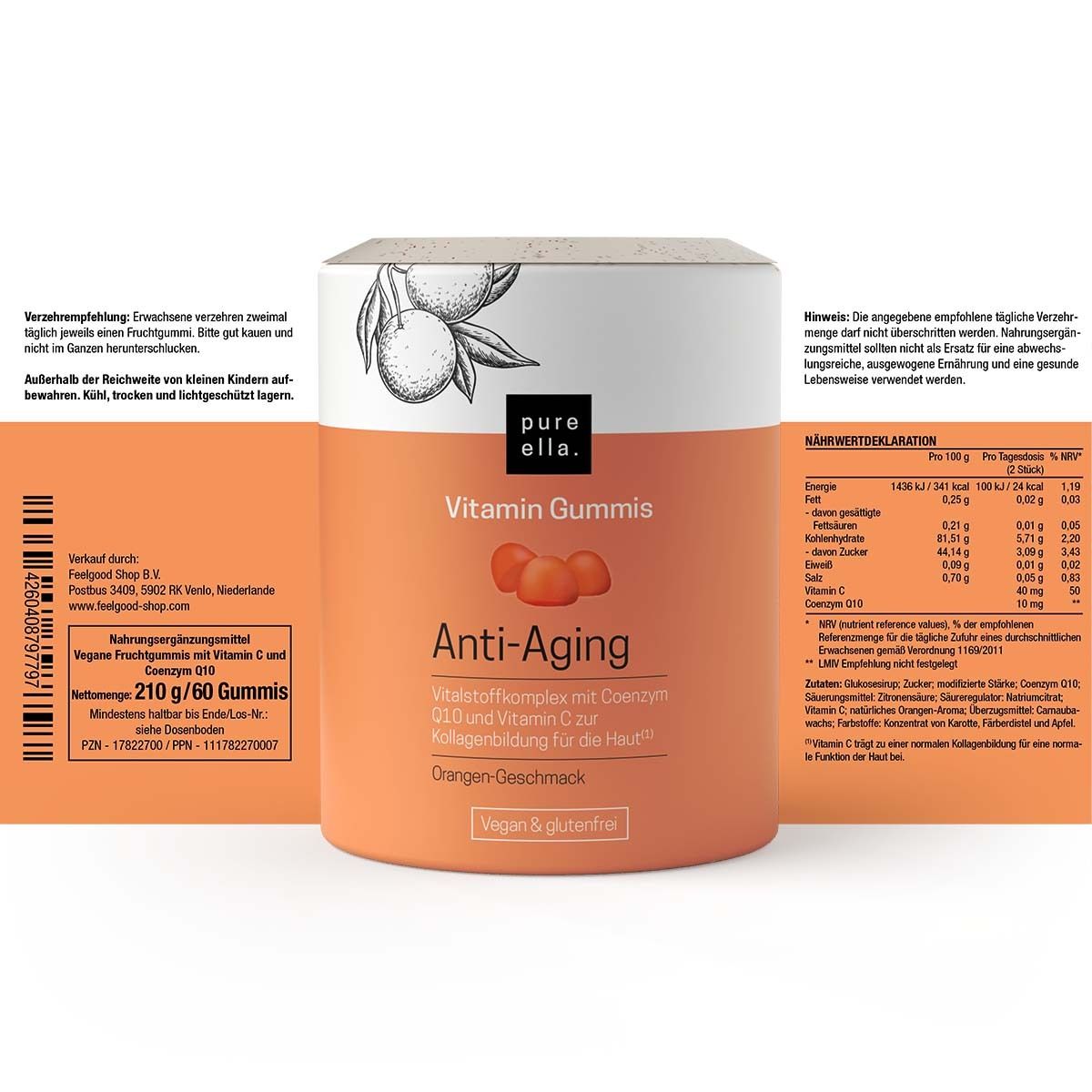 pure ella. Vitamin Gummis Anti-Aging