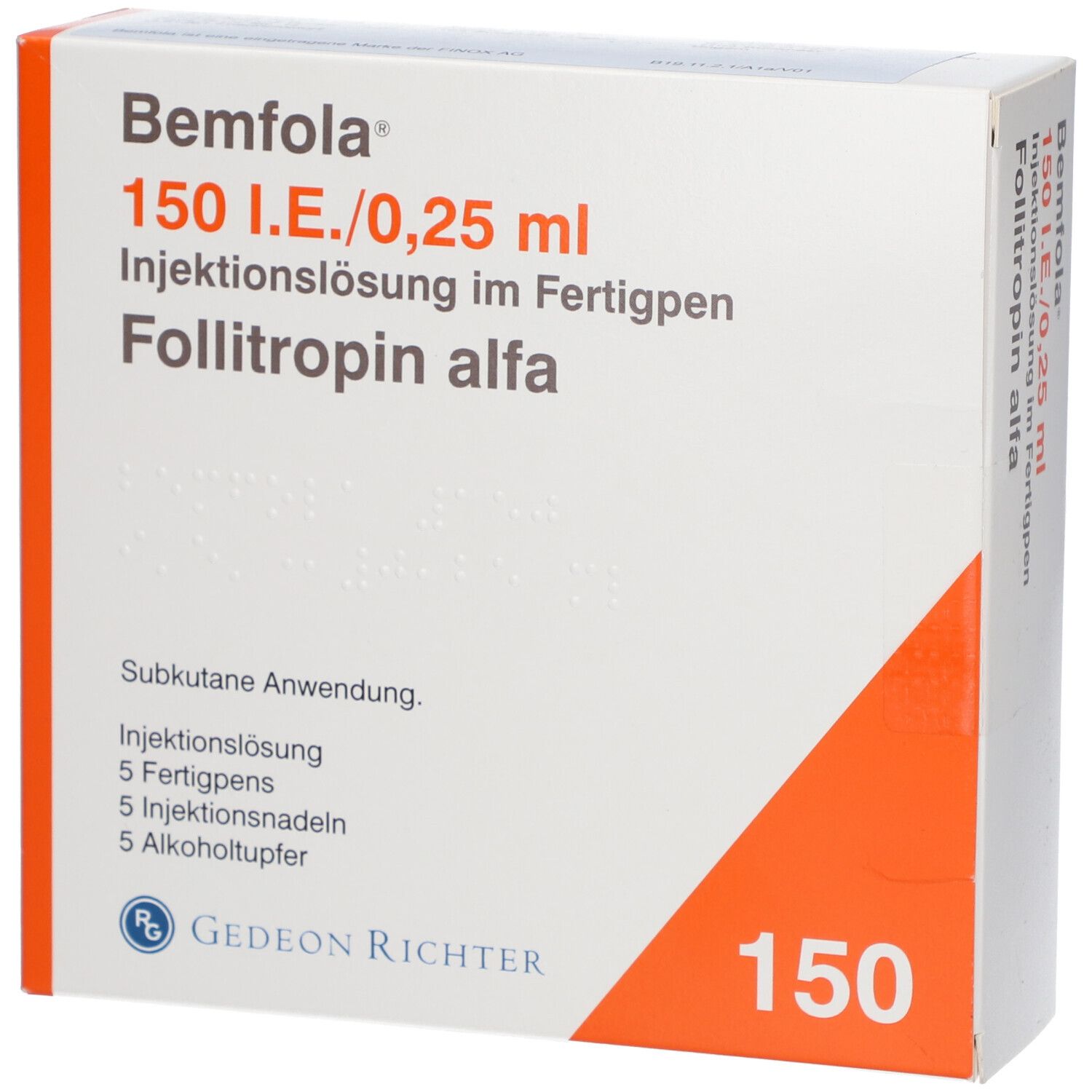 BEMFOLA 150 I.E./0,25 ml Inj.-Lsg.i.e.Fertigpen