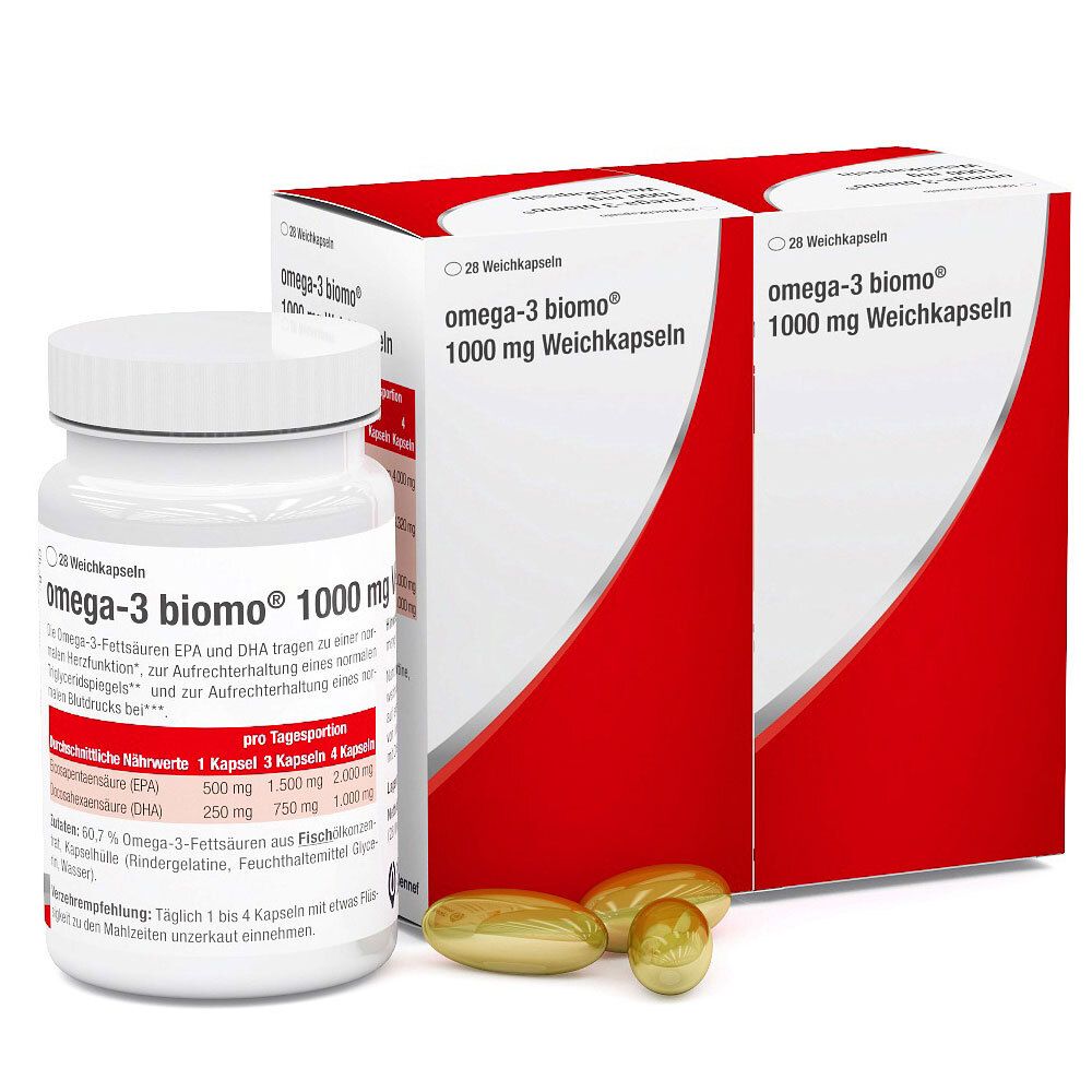 omega-3 biomo® 1000 mg Weichkapseln