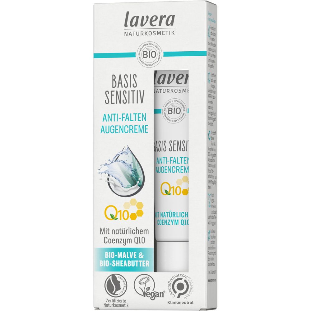 lavera basis sensitv Anti-Aging Augencreme Q10