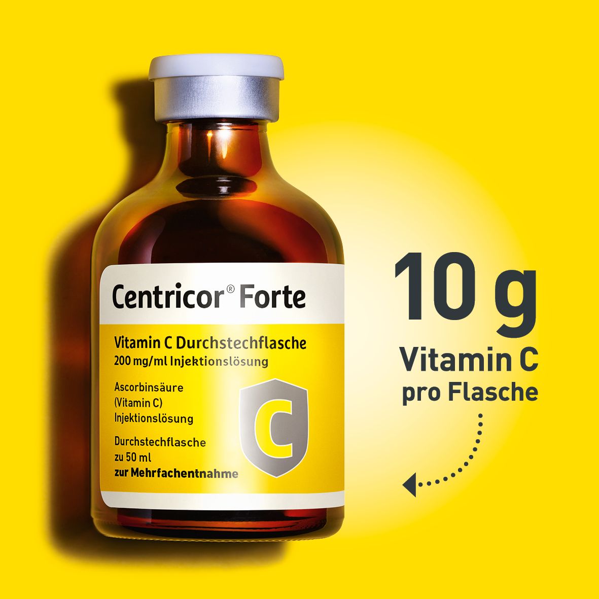 Centricor Forte Vitamin C Dsfl. 200 mg/ml Inj.-L. 20x50 ml Injektionslösung