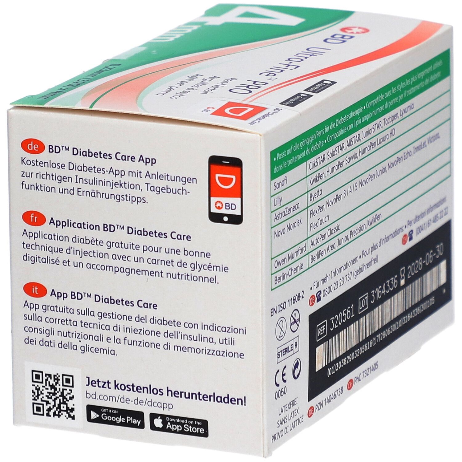 BD Ultra-Fine PRO Pen-Nadeln 4 mm 32 G (0,23 mm)