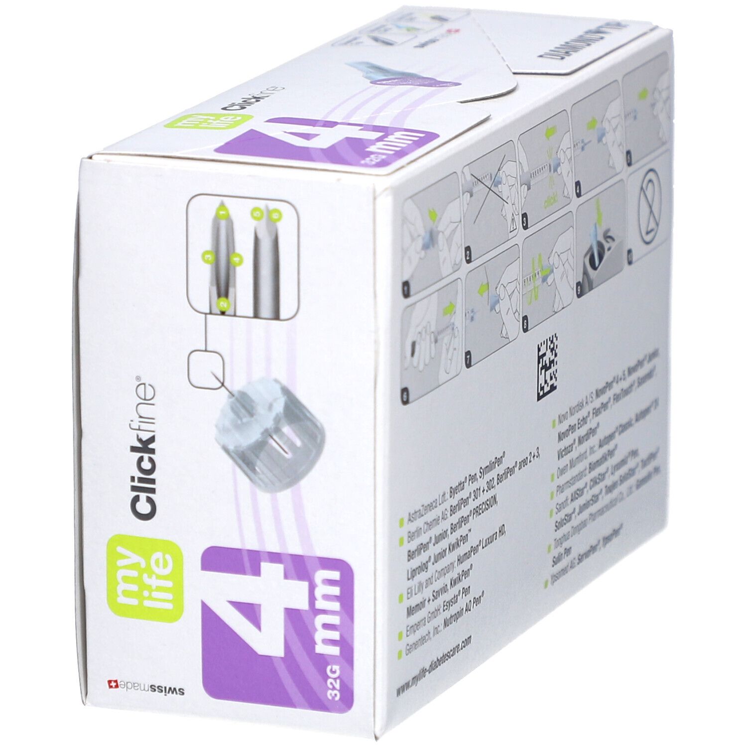 mylife Clickfine® Pen-Nadeln 4 mm 32G