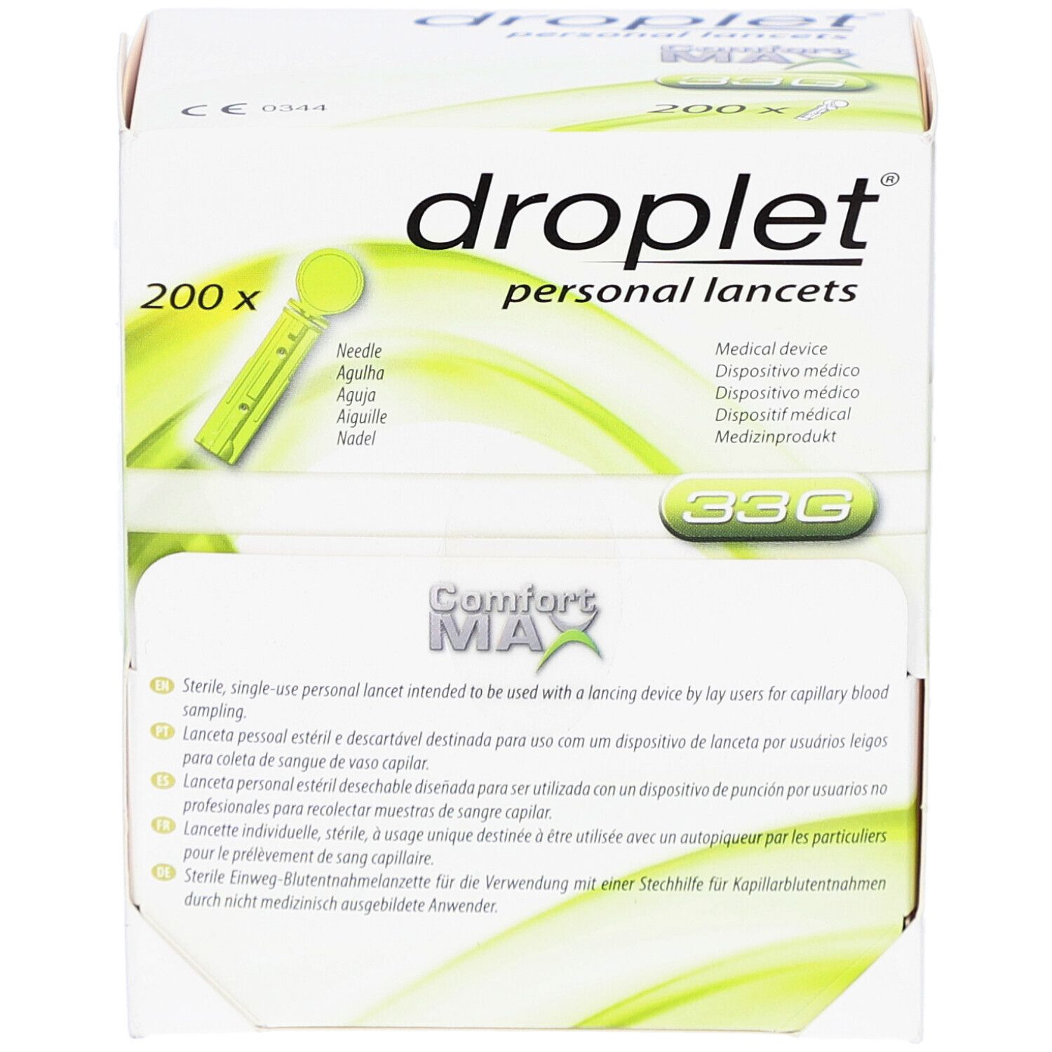 droplet® personal lancets 33G