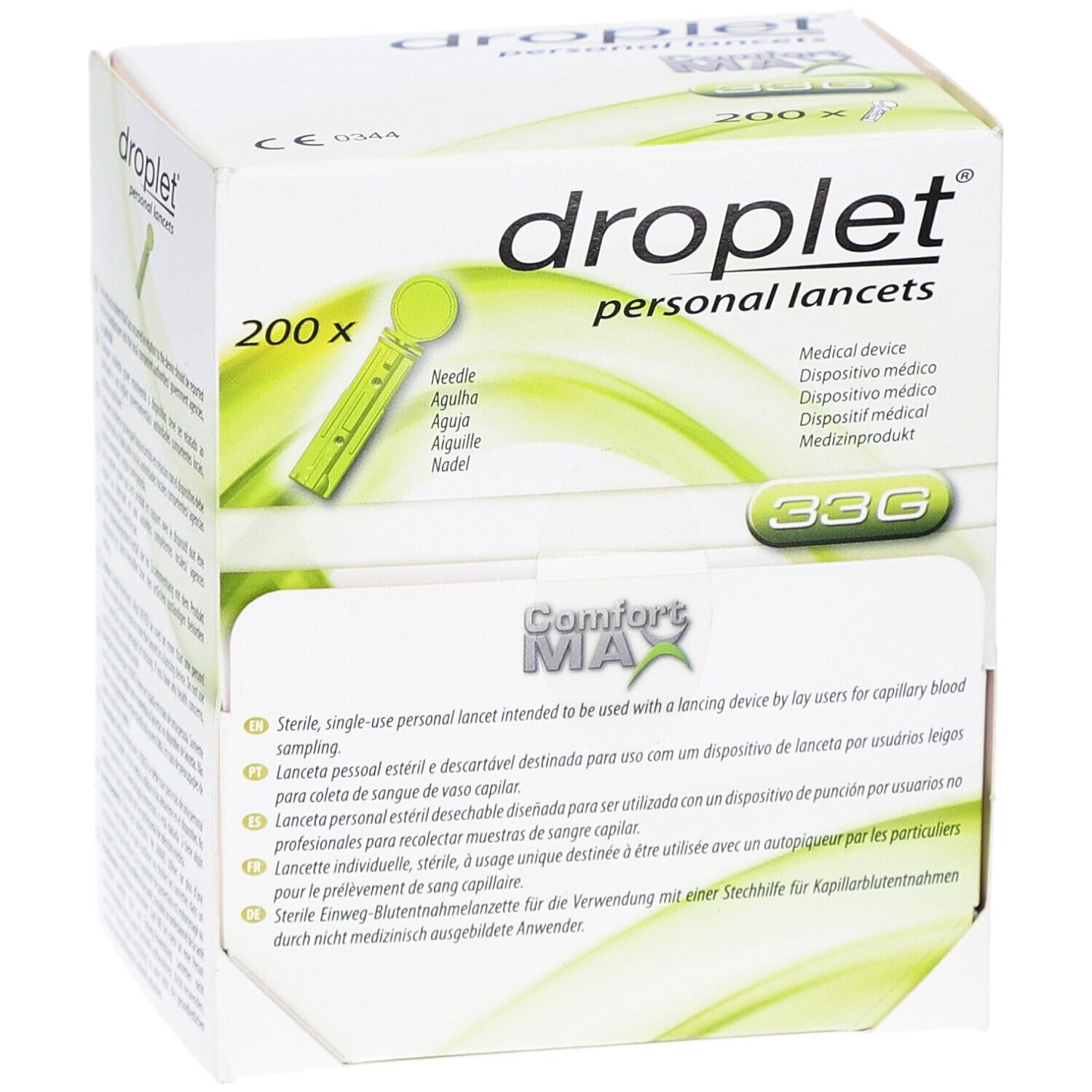 droplet® personal lancets 33G