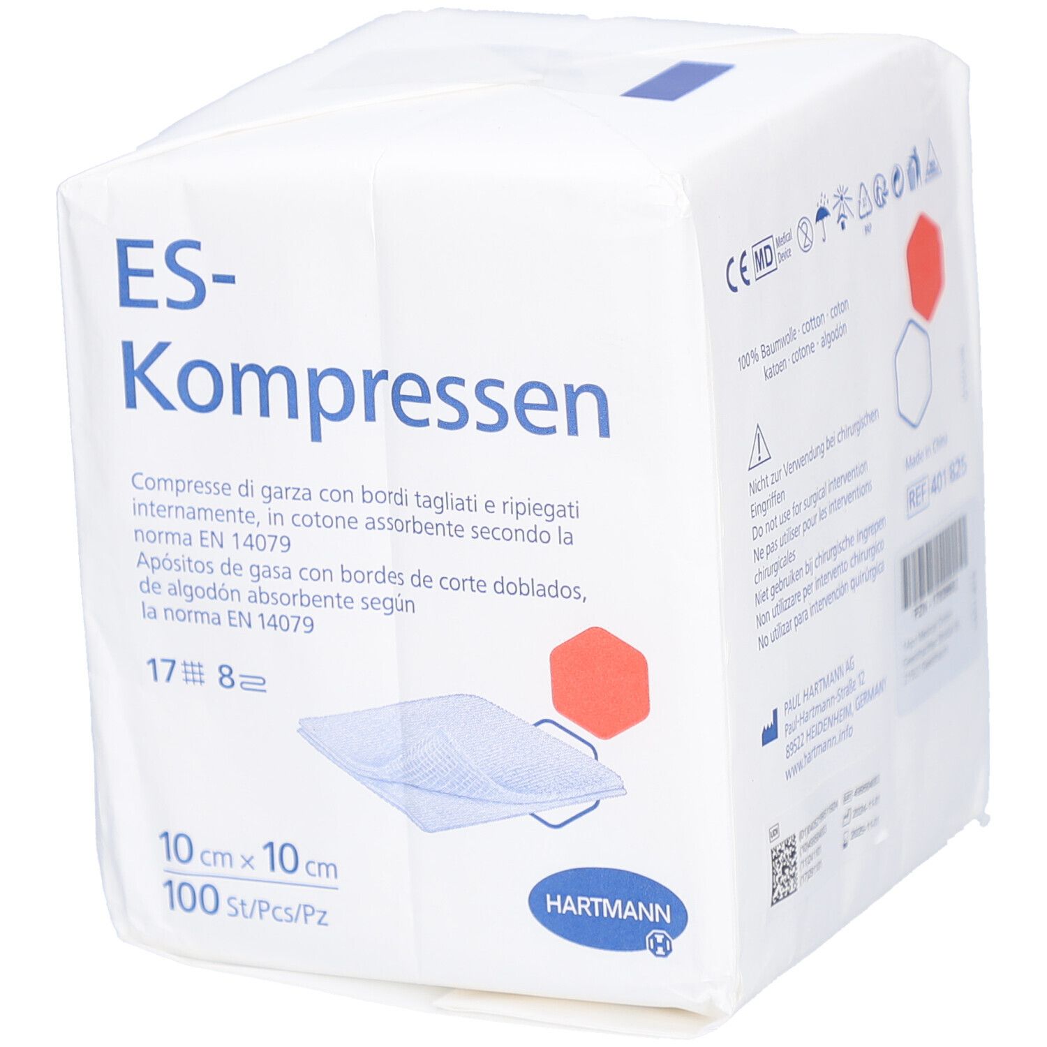 HARTMANN ES-Kompressen 10 cm x 10 cm unsteril