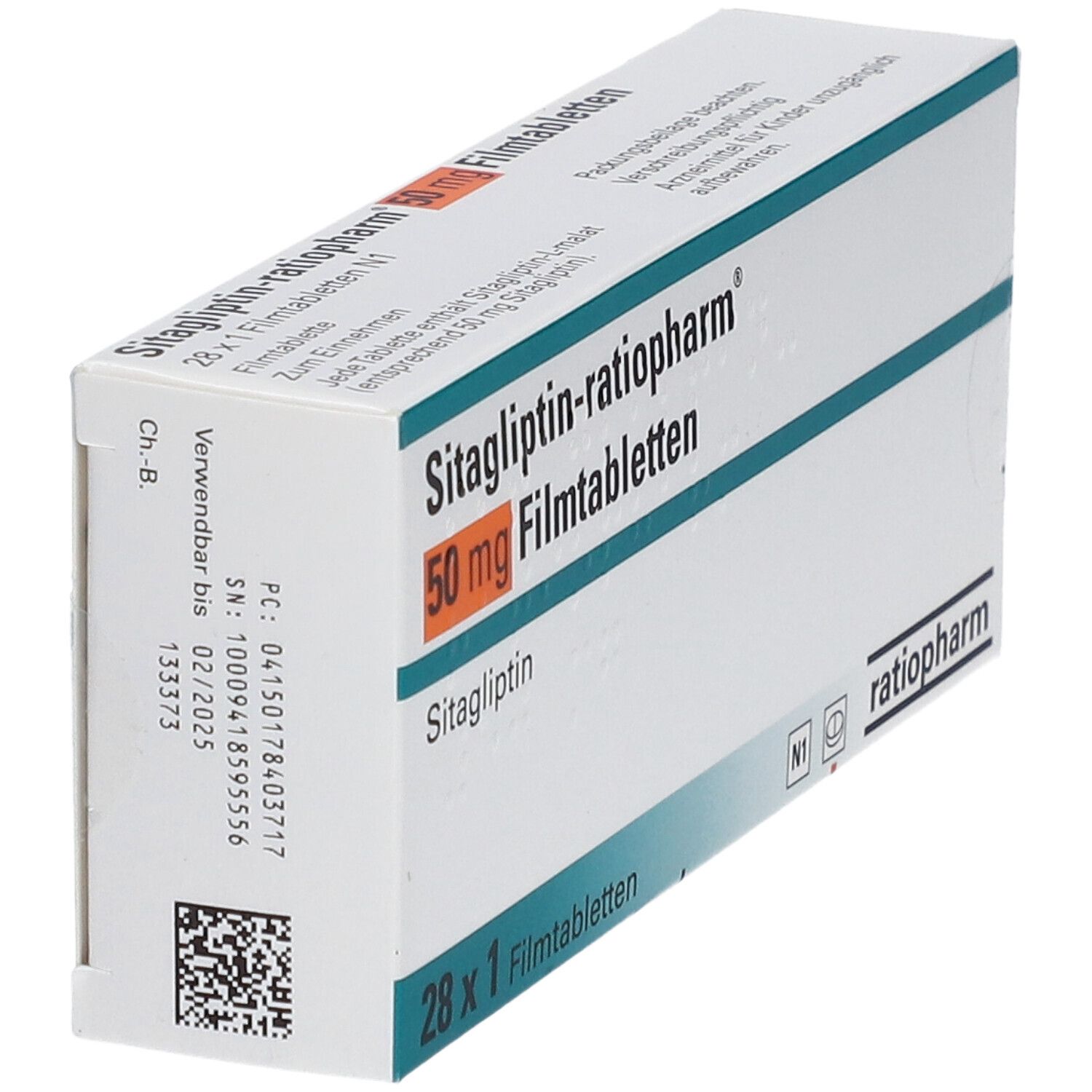 SITAGLIPTIN-ratiopharm 50 mg Filmtabletten 28 St